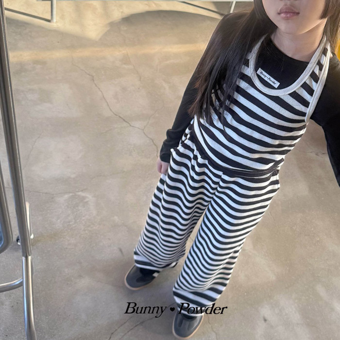 正韓夏BUNNY POWDER 三色疊穿條紋背心