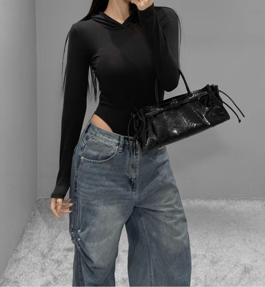 連帽薄棉連身上衣