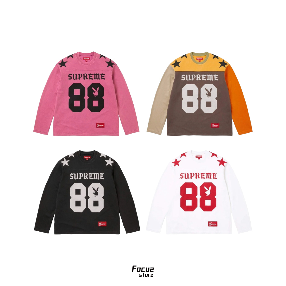 【Focus Store】現貨秒發 Supreme x Playboy® SS26 Week3 L/S Football Top 足球長袖上衣 四色