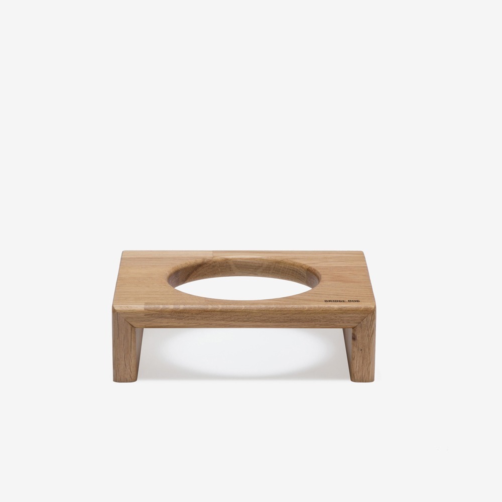 BRIDGE.DOG 單口原木碗架 MINI/BASIC 6CM （橡木）