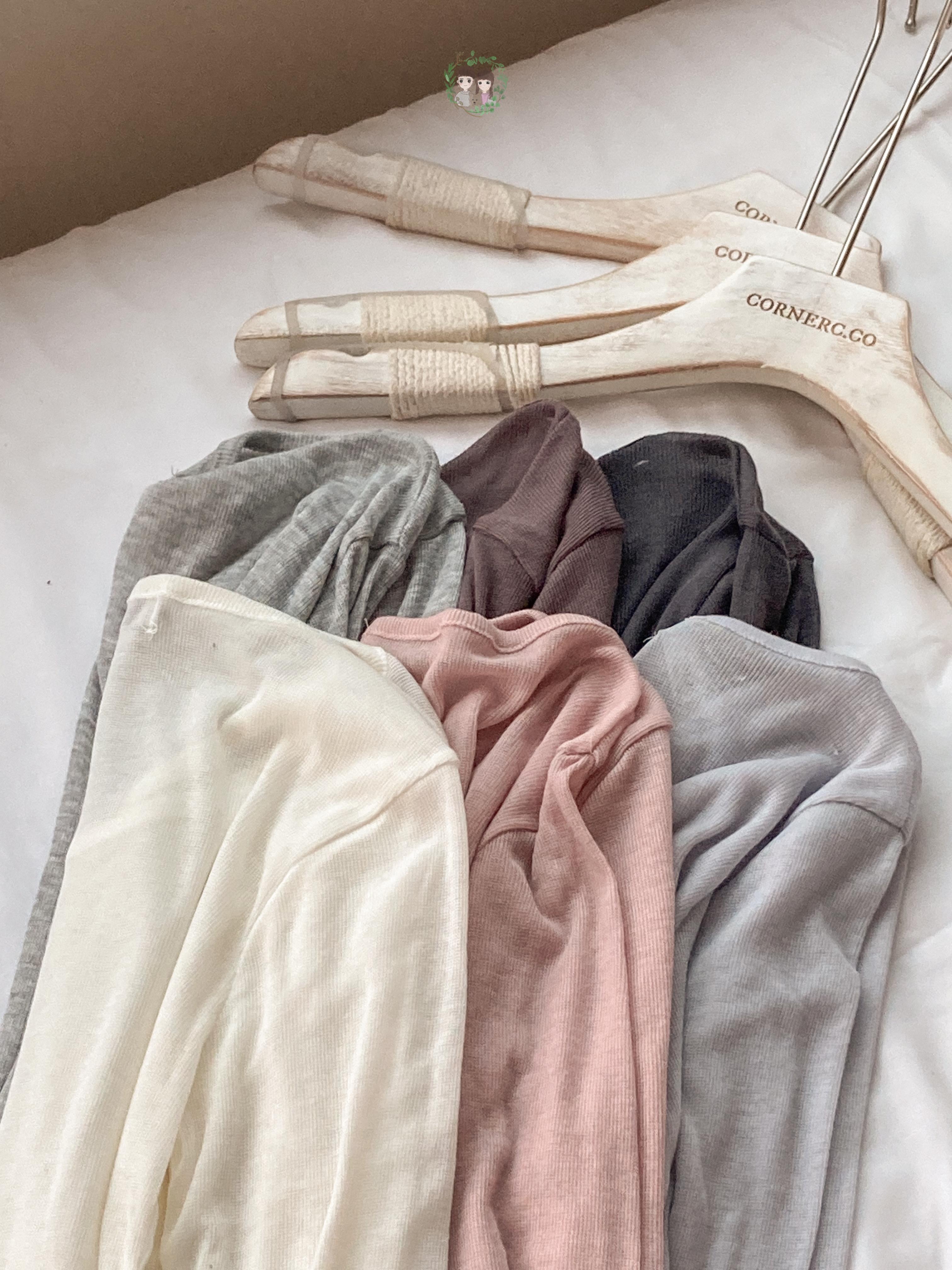 超適合疊穿！透感圓領上衣〈🇰🇷DAY 1〉