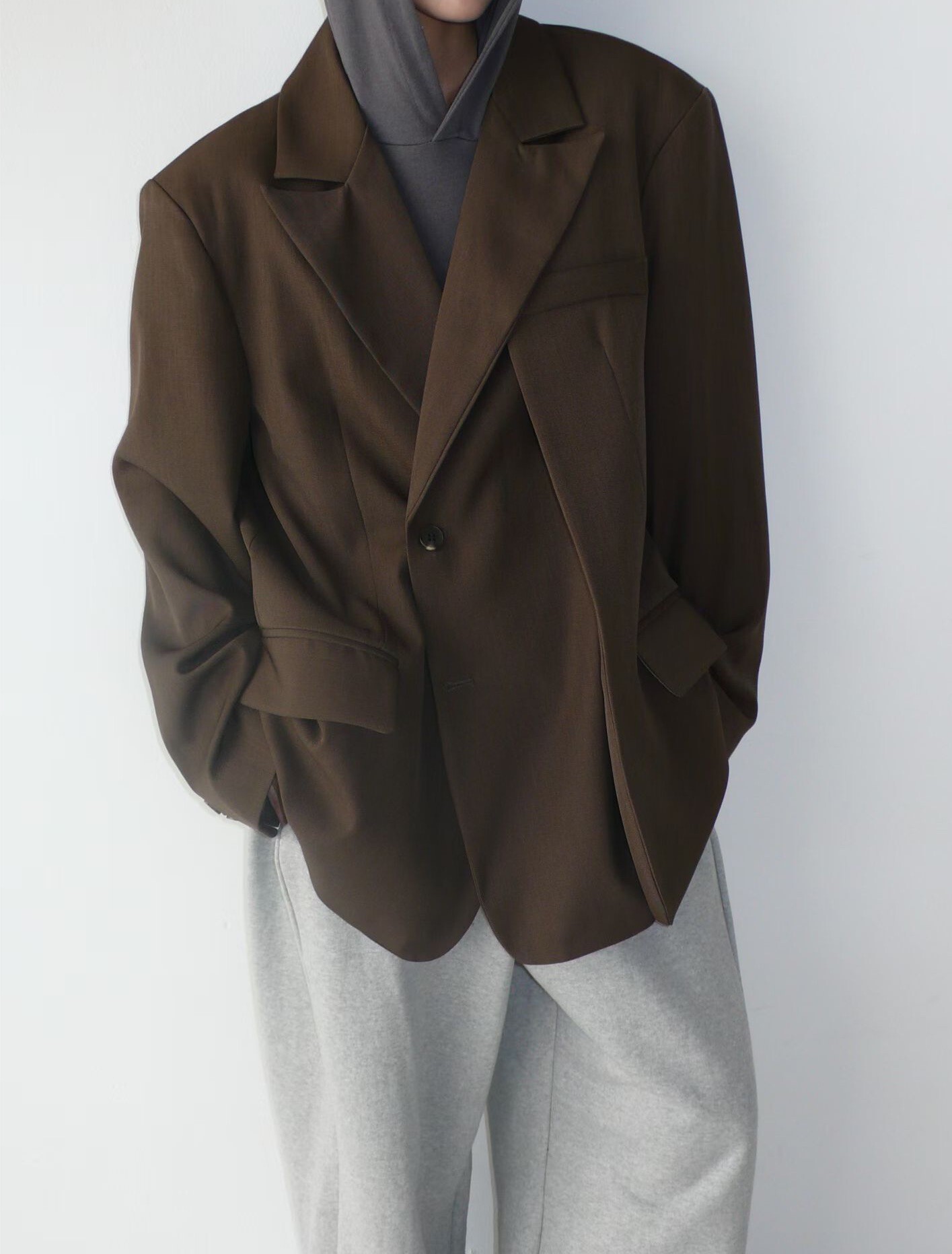 雙層造型寬版西裝