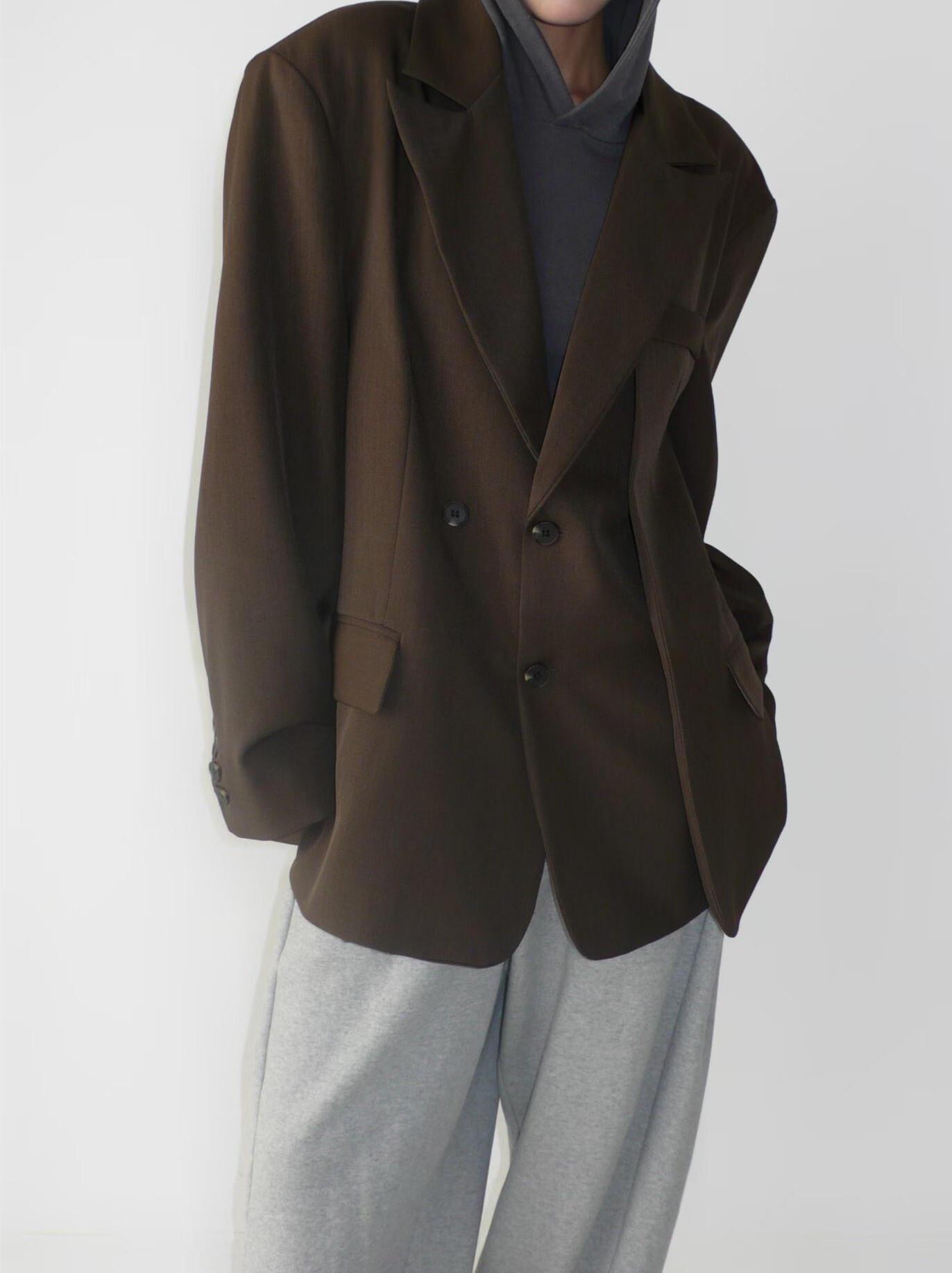 雙層造型寬版西裝