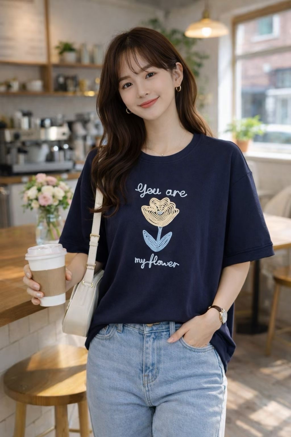 韓國高質花圖案top ～151AF