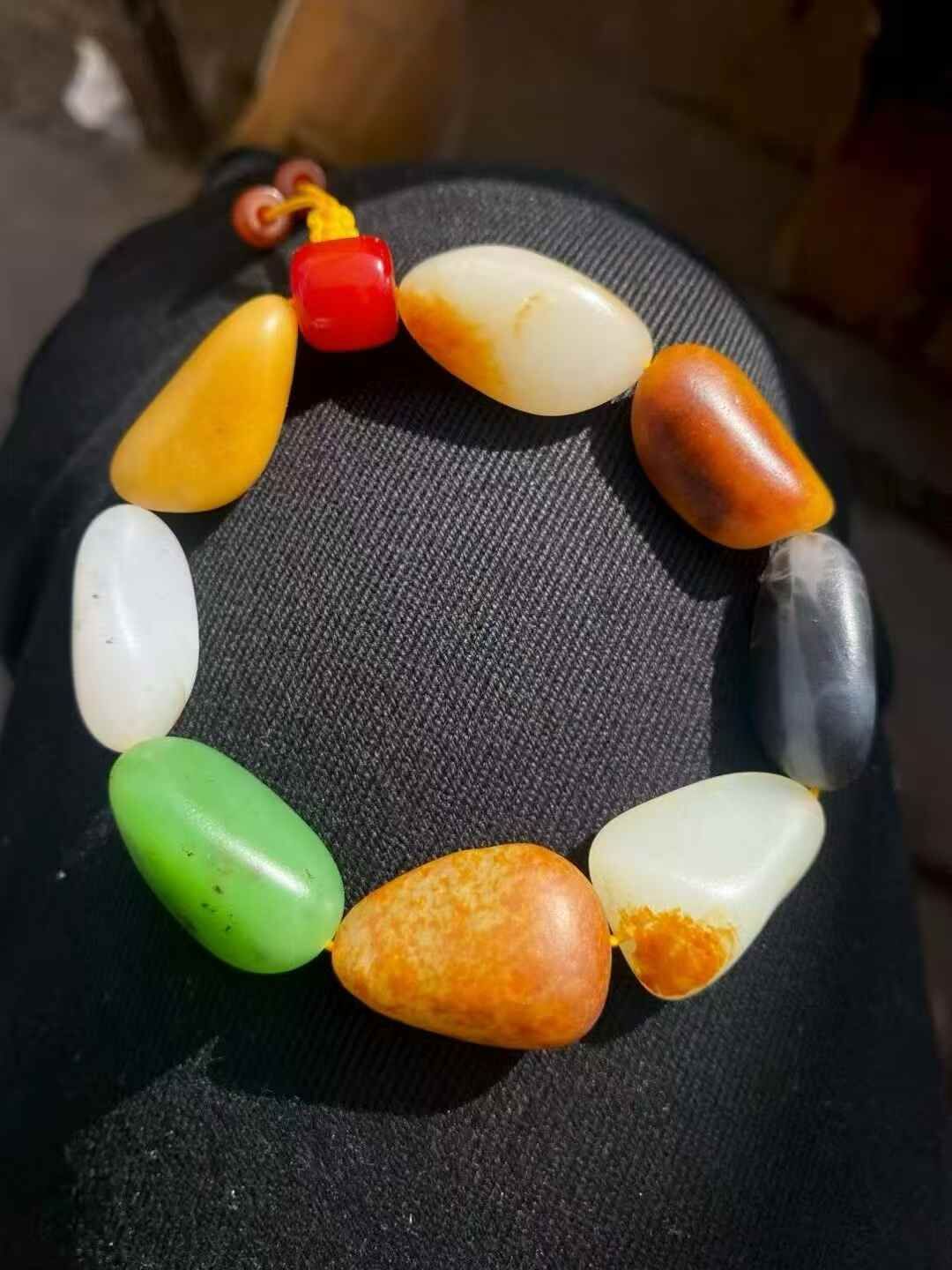 和田玉手串,天然和田玉軟玉