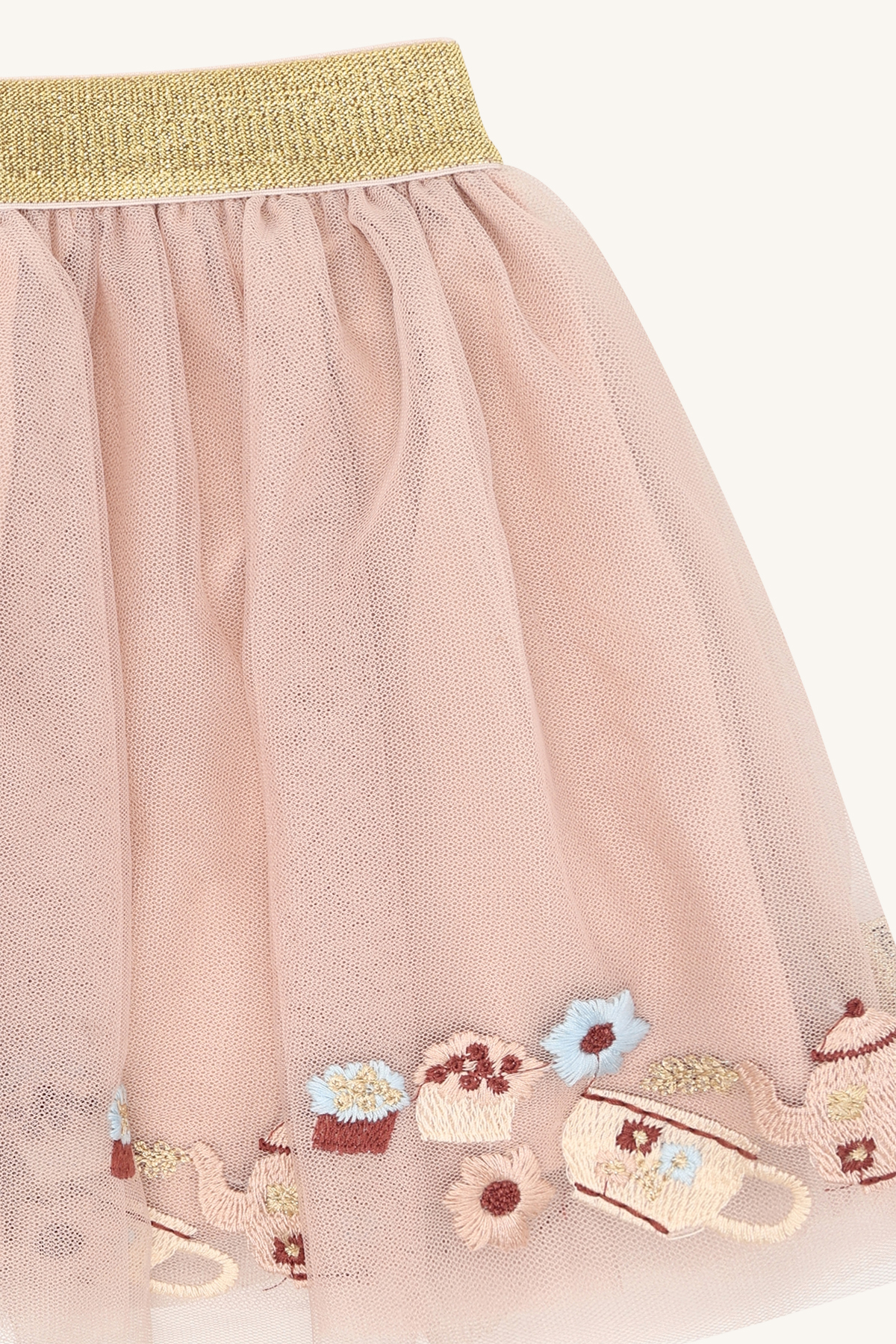 〖 Hust & Claire 〗粉咖花園午茶澎裙