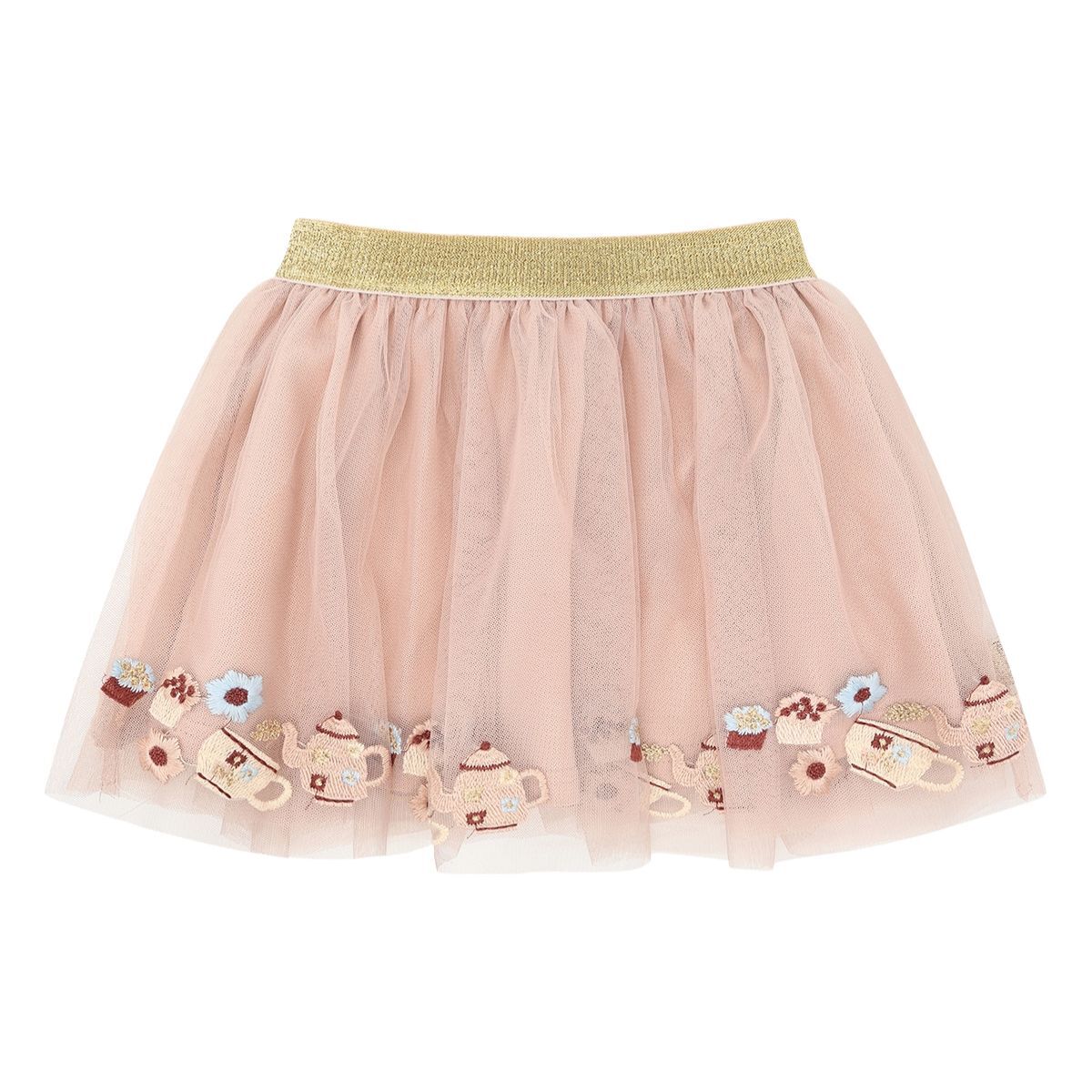 〖 Hust & Claire 〗粉咖花園午茶澎裙