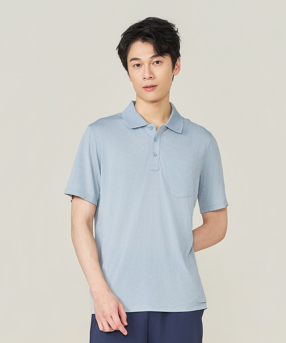 YA系列 快乾柔感男透氣格領POLO UE1X1926