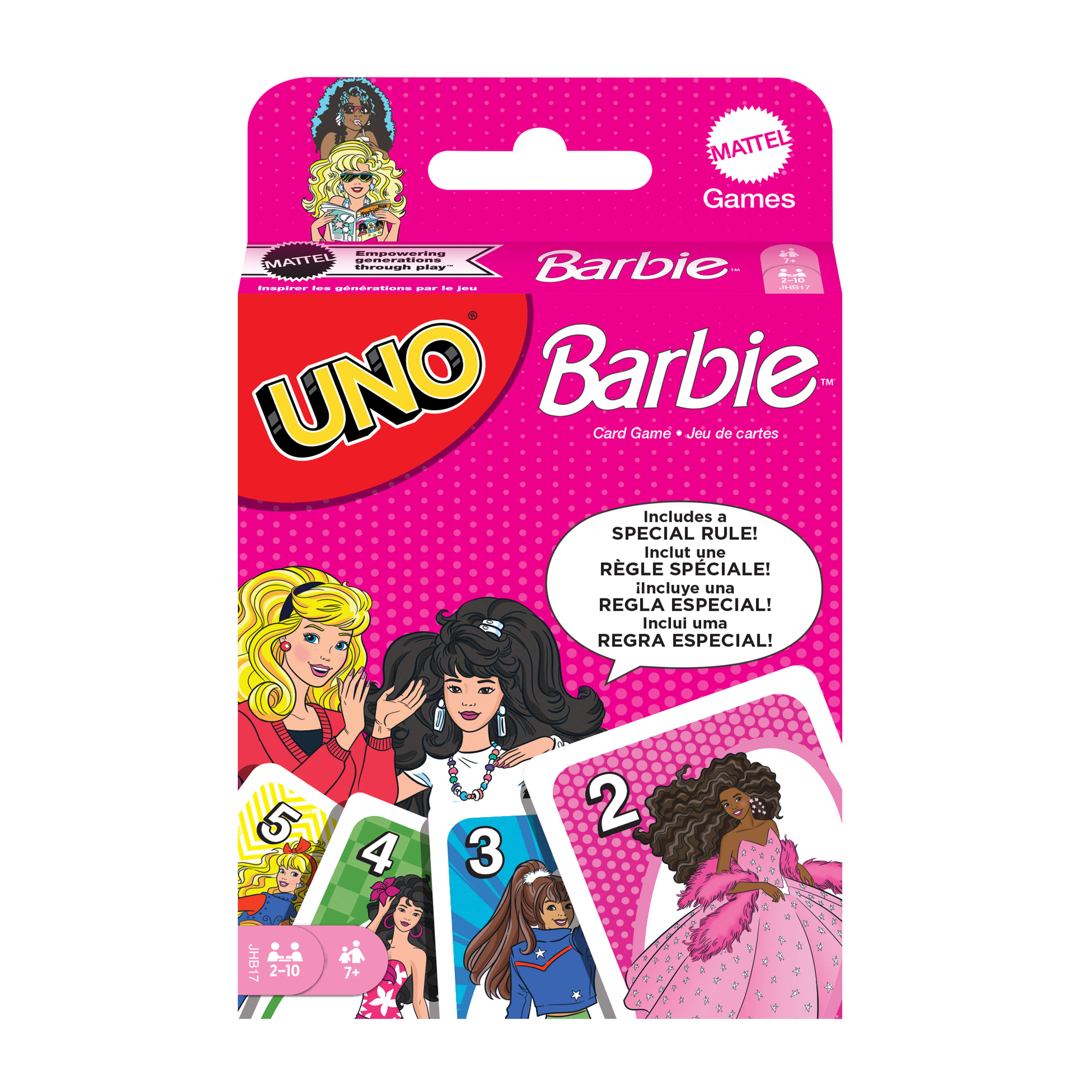 UNO BARBIE REFRESH/ UNO卡牌遊戲:芭比 (JHB17)
