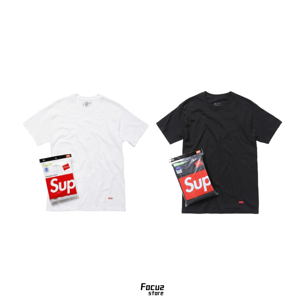 【Focus Store】現貨秒發 Supreme SS26 Week1 Hanes® Tagless Tees (3 Pack) 兩色 三件組T恤