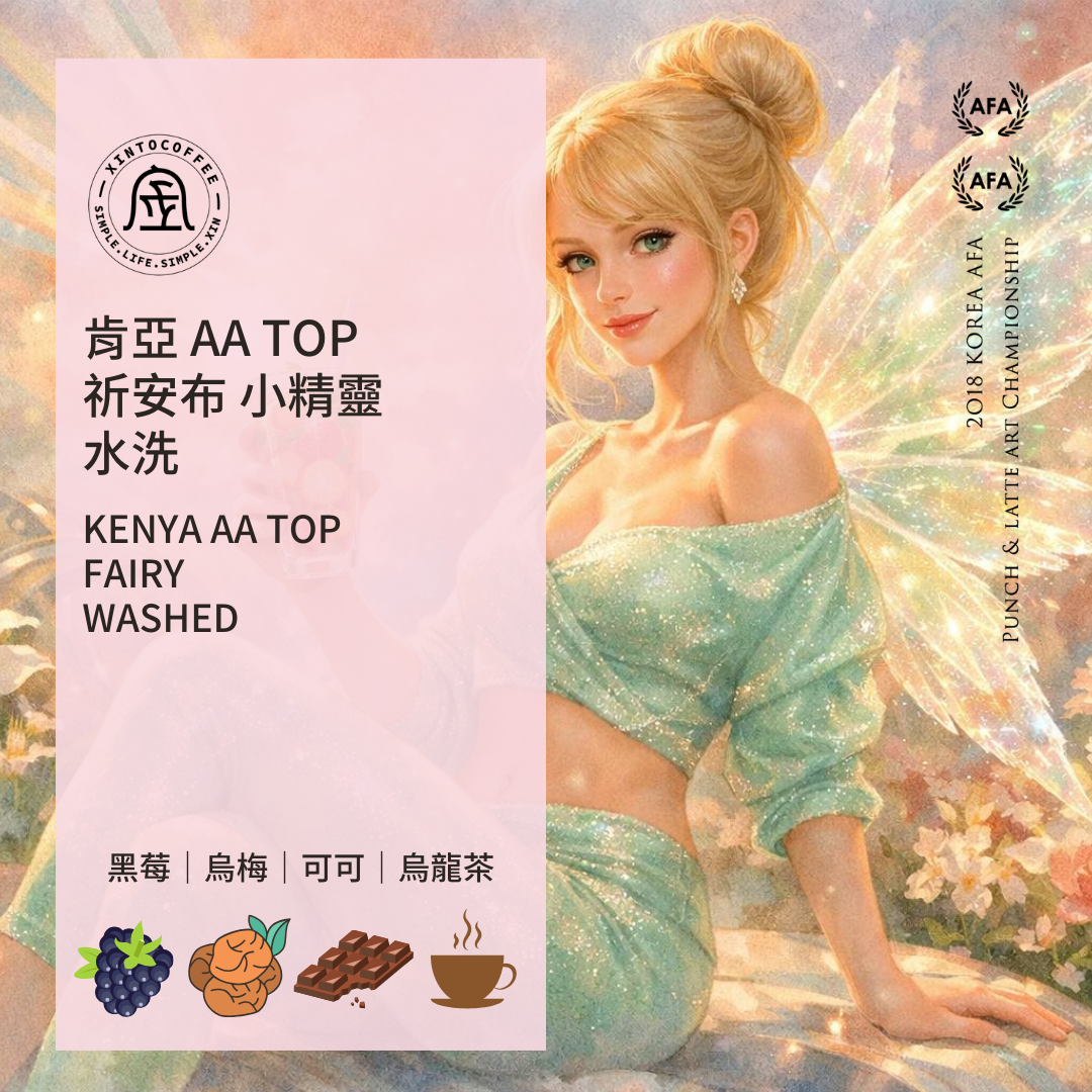 肯亞AA Top 祈安布小精靈水洗咖啡豆｜淺中焙・世界咖啡雙金牌｜Xinto