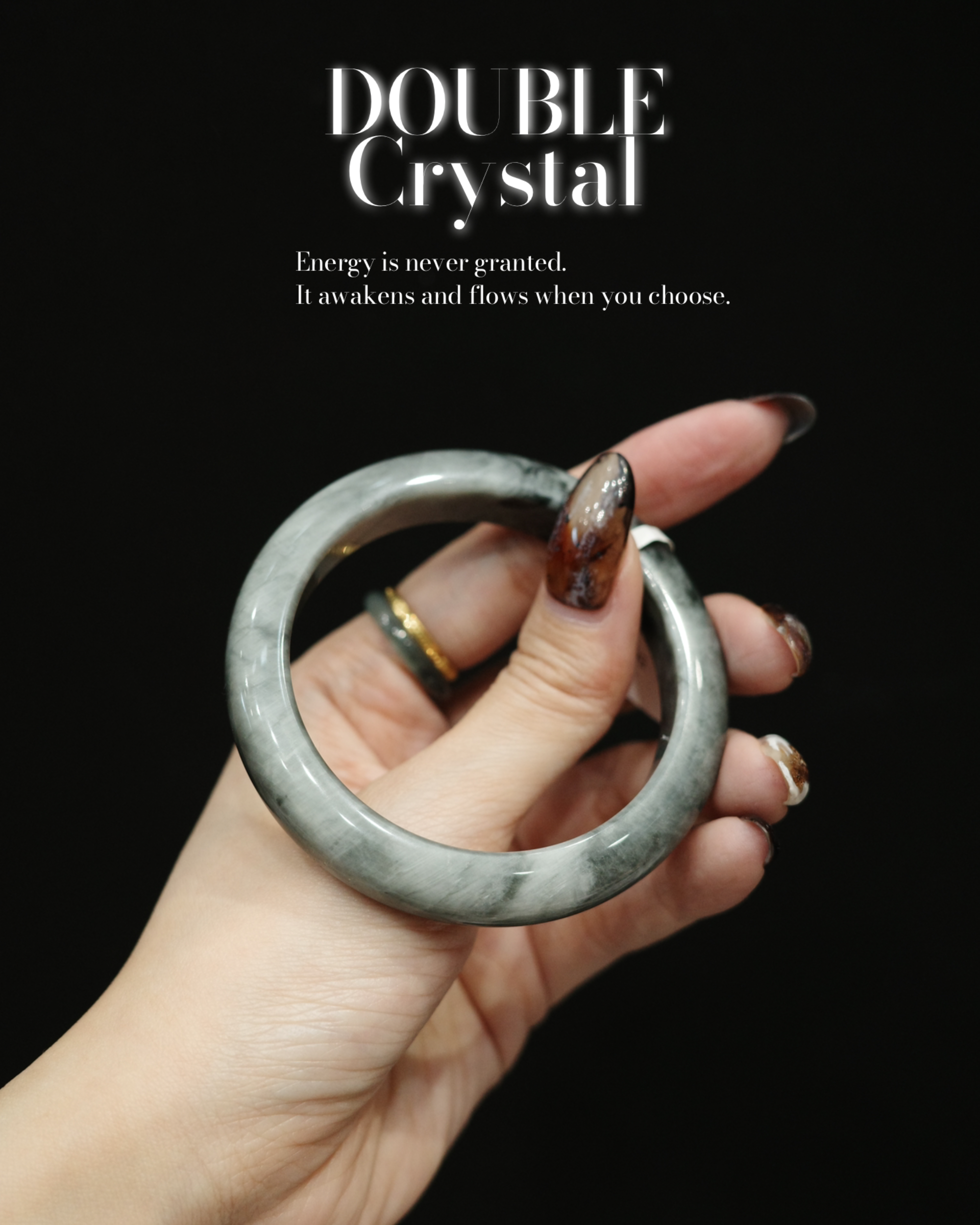 疏星淡月｜鷹眼石｜57圈口