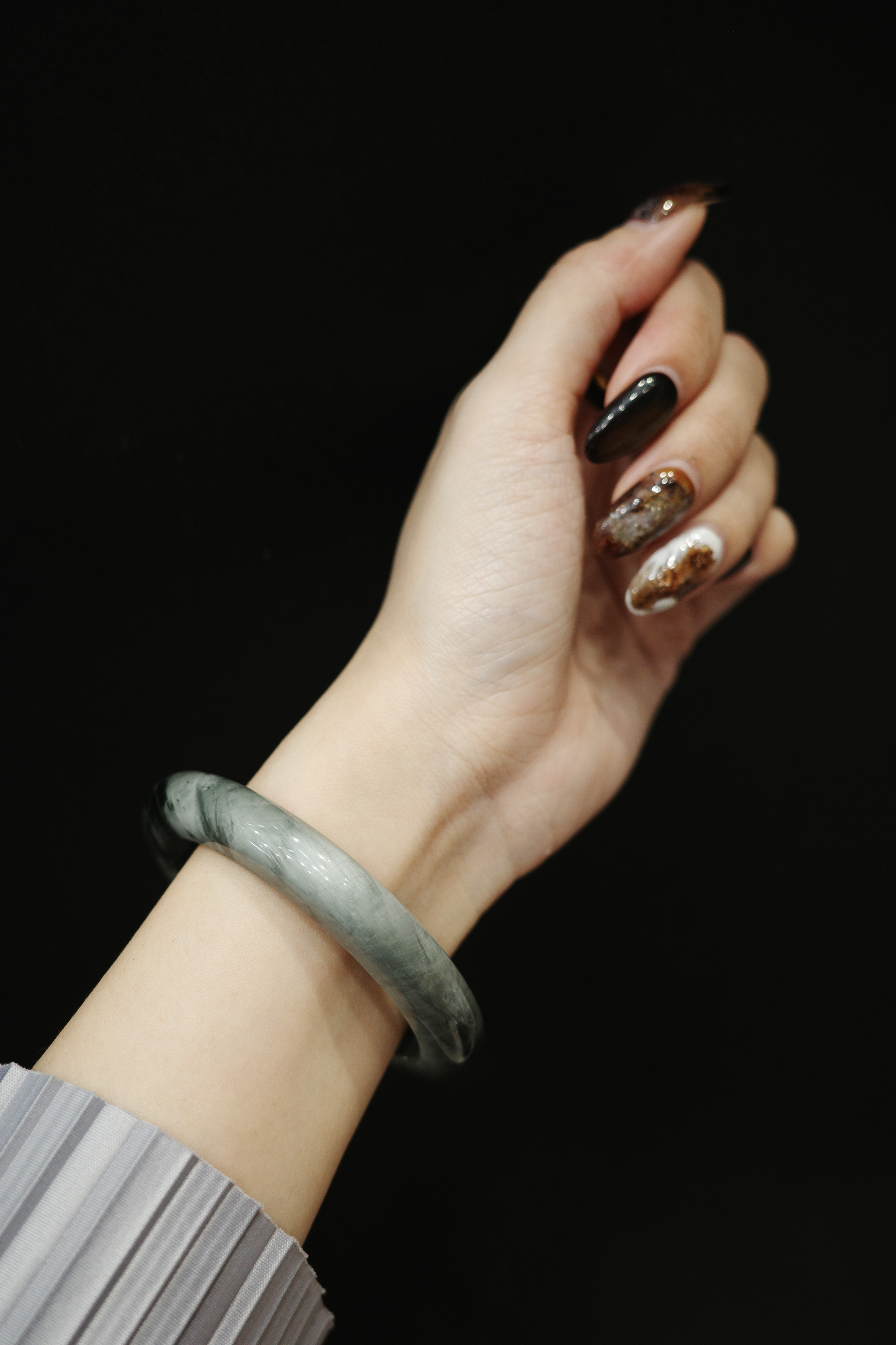 疏星淡月｜鷹眼石｜57圈口