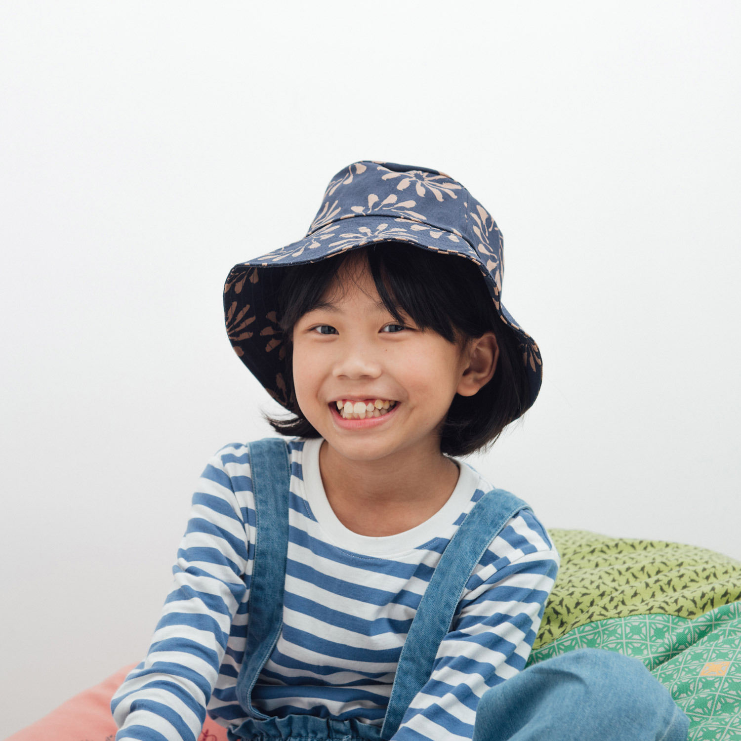 （絕版）遮陽漁夫帽-兒童/烏秋圈圈/海軍藍色