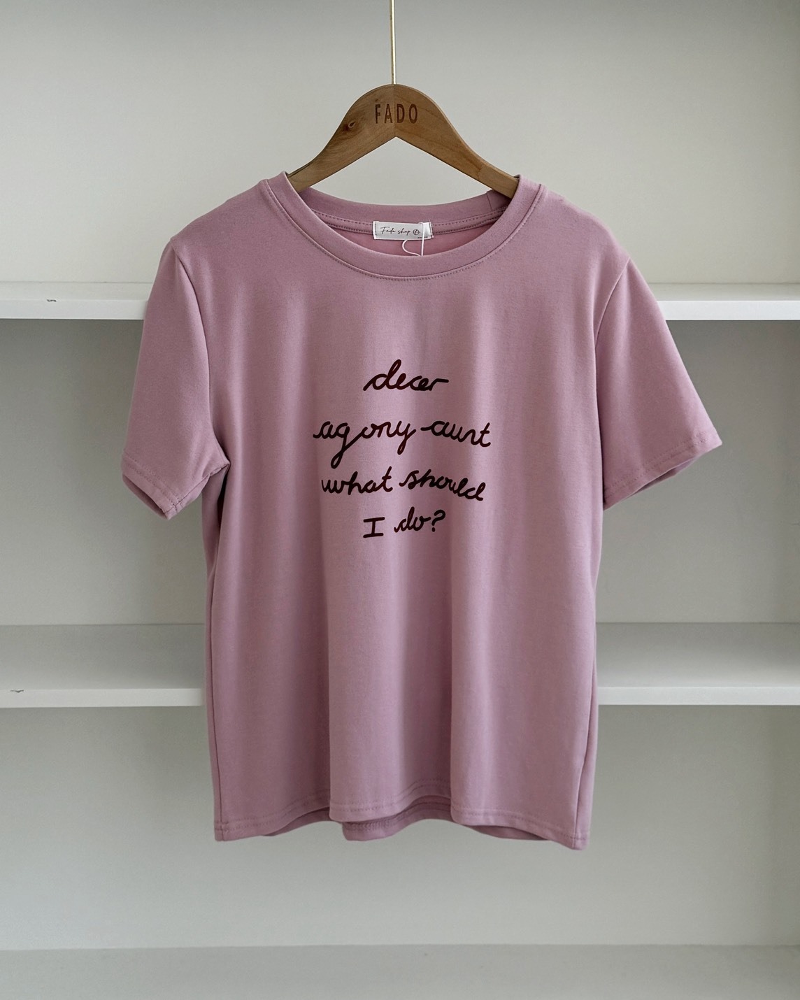 法朵Fado shop｜配色英文圓領T 0215017 五色