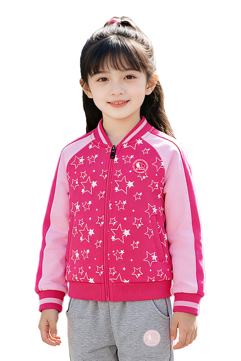 棉質針織棒球外套｜童款 8052