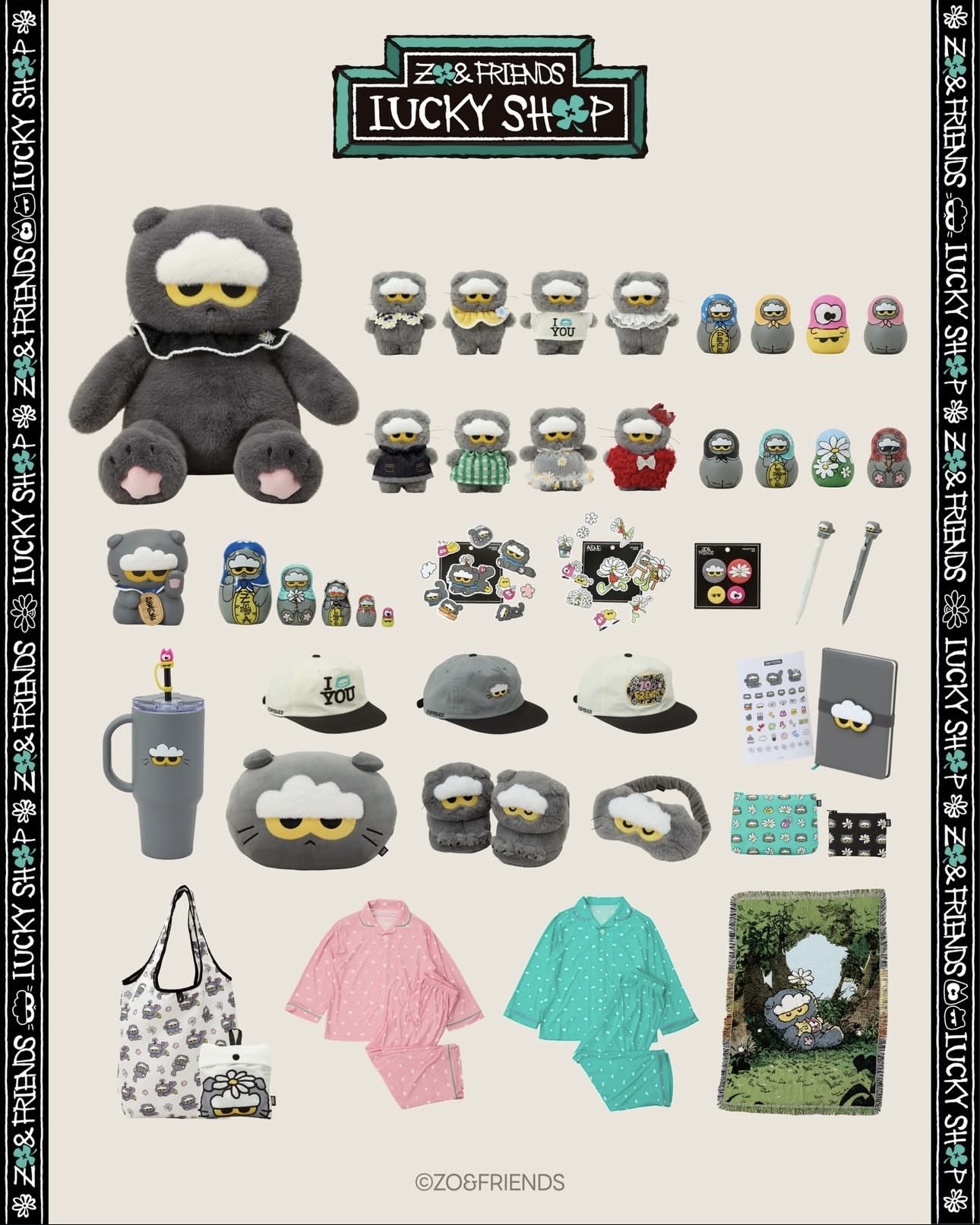 G-DRAGON ZO&FRIENDS GD愛貓 Lucky Shop 周邊全系列