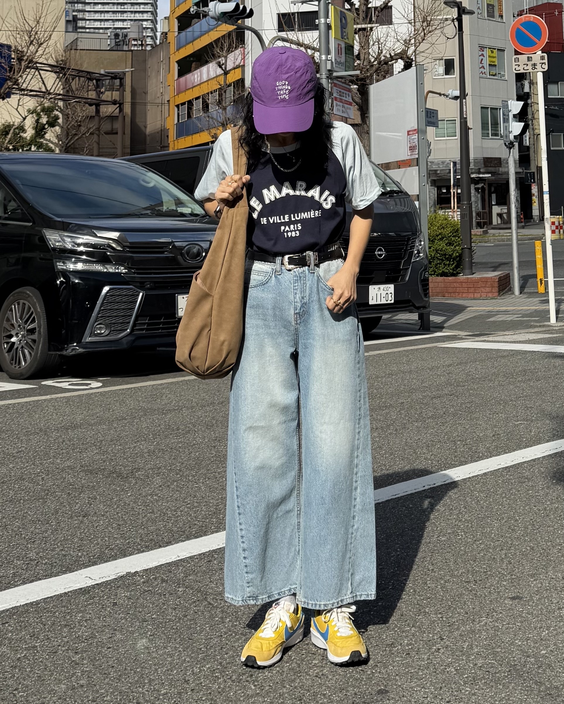 3月新品♥洗水磨白寬鬆牛仔褲