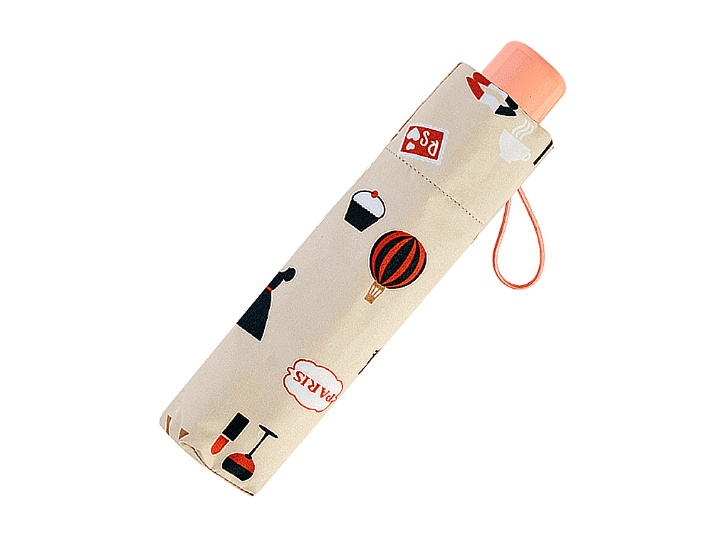 RAINSTORY-8°降溫凍齡手開輕細口紅傘(LOVE PARIS)