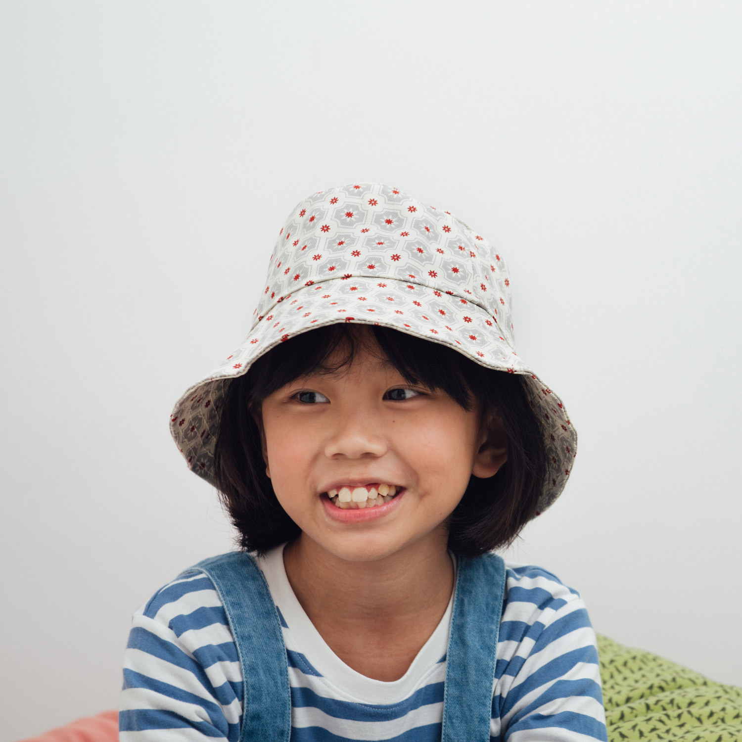 （絕版）遮陽漁夫帽-兒童/老磁磚2號/雲塵灰色