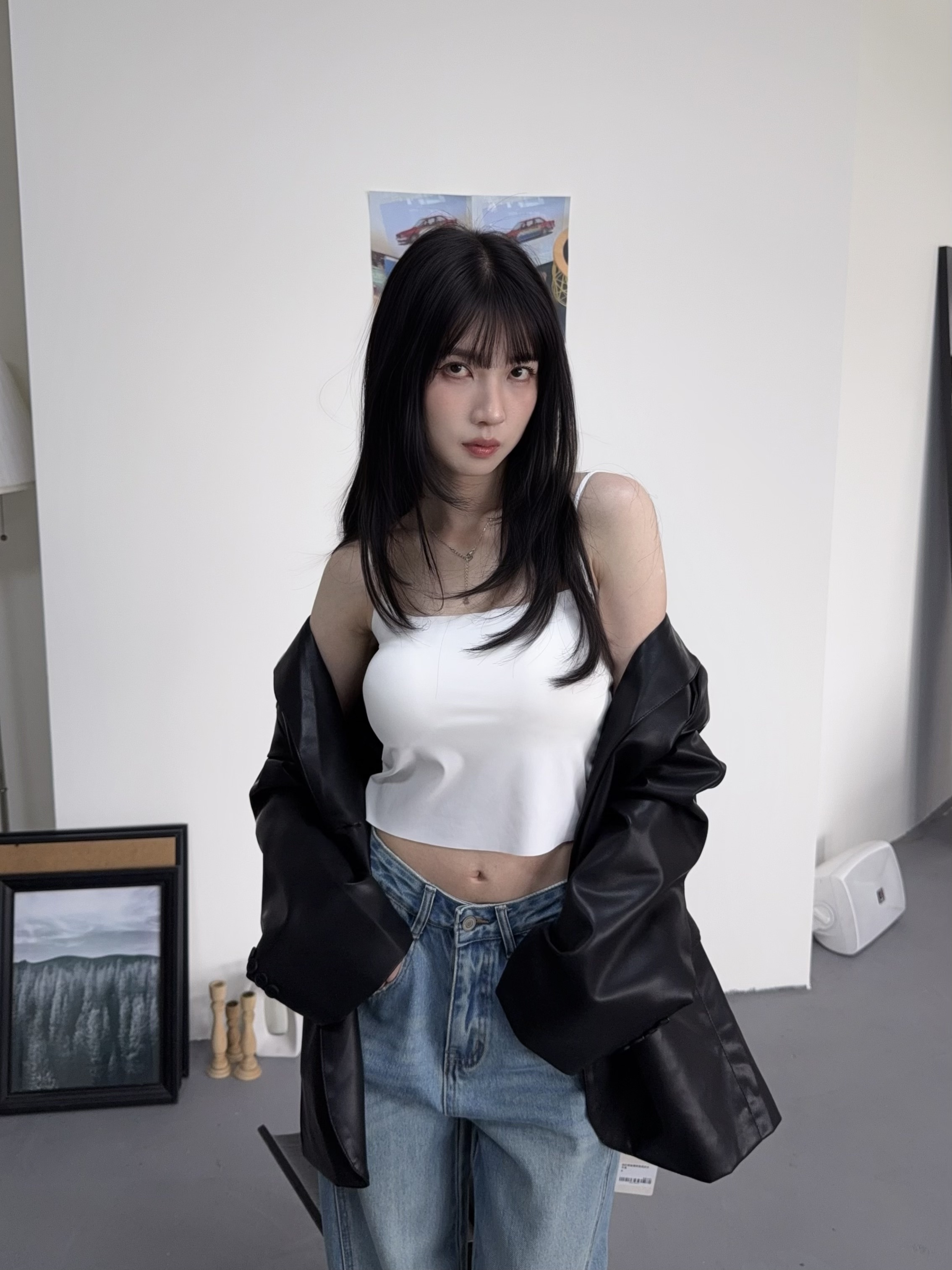 超好穿無痕冰絲涼感細肩Bra top