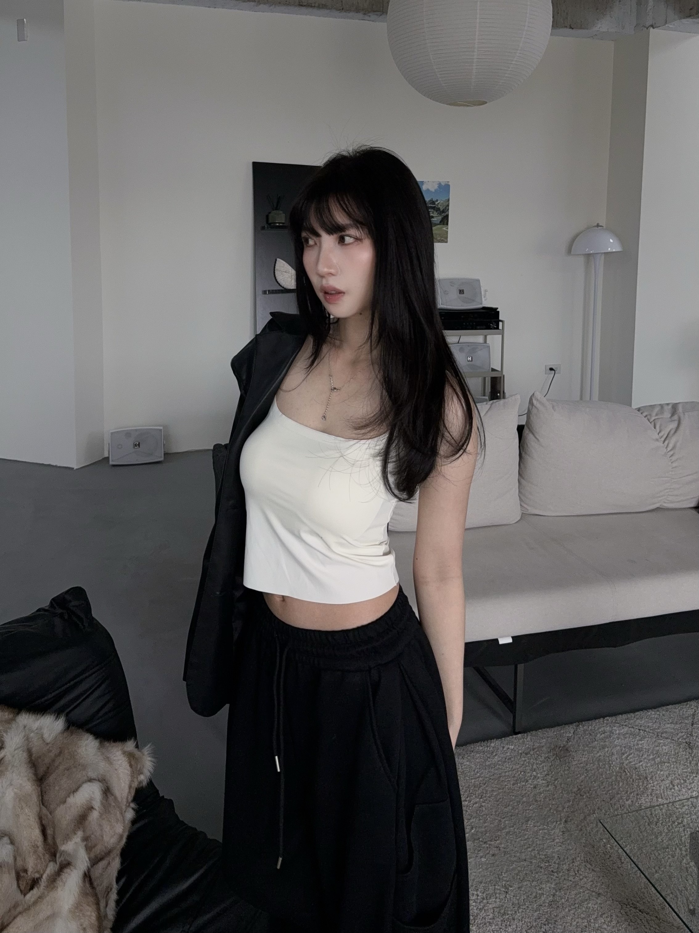 超好穿無痕冰絲涼感細肩Bra top