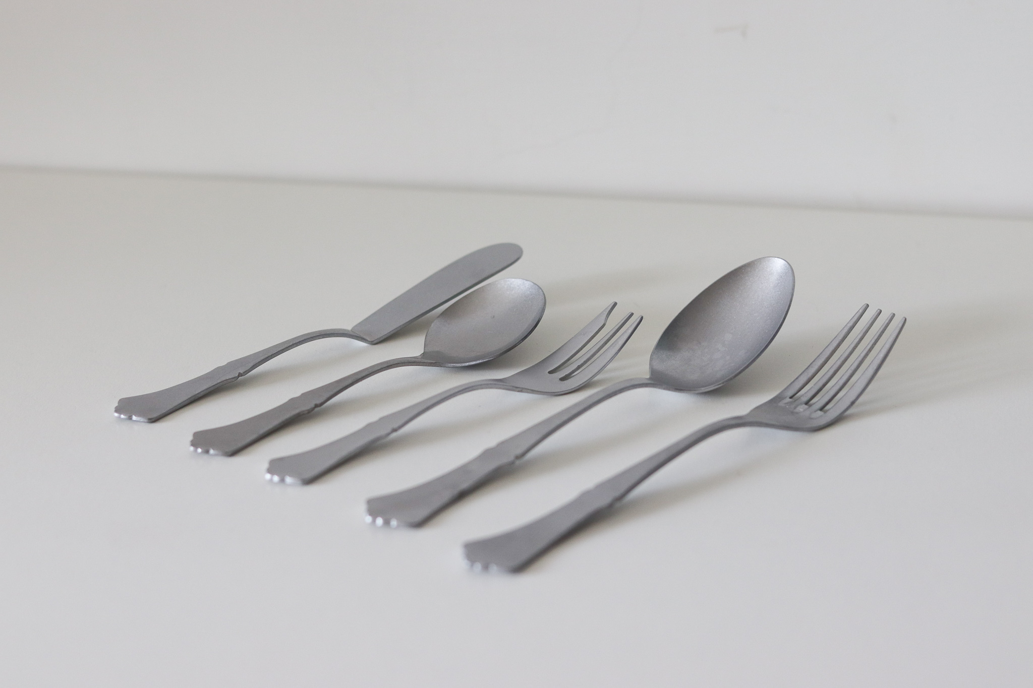 日本 仿古 霧面銀 餐具