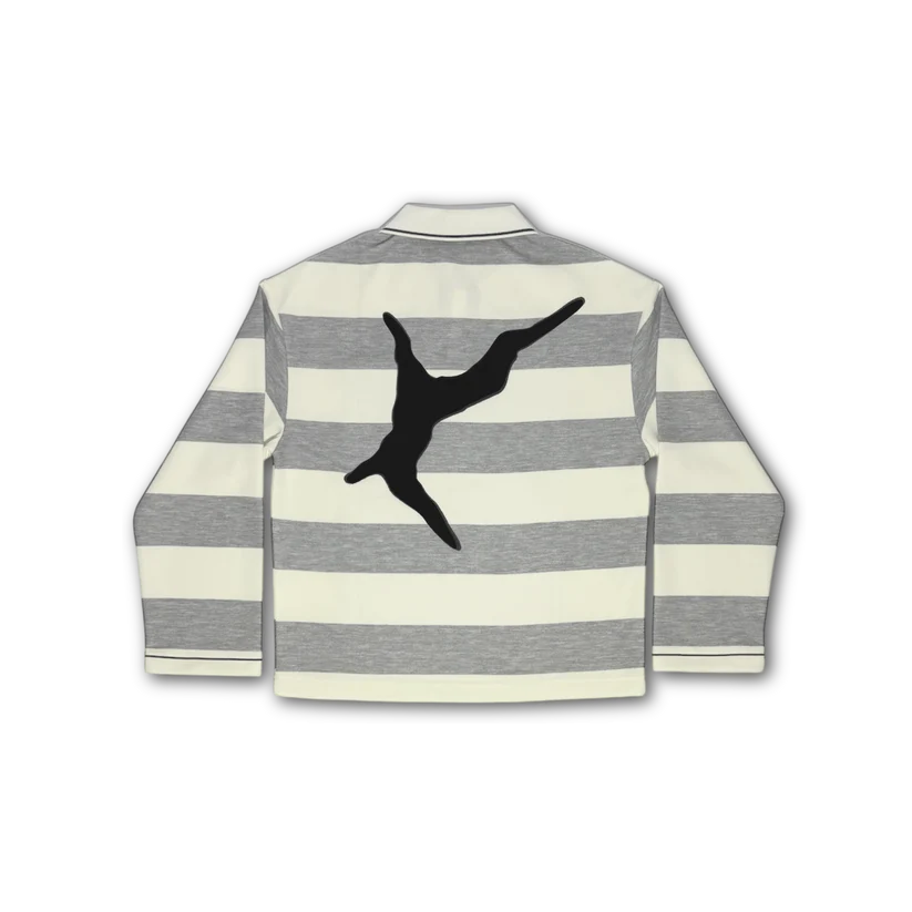 ISSMEN x Cracked Club Polo Shirt - Stripe