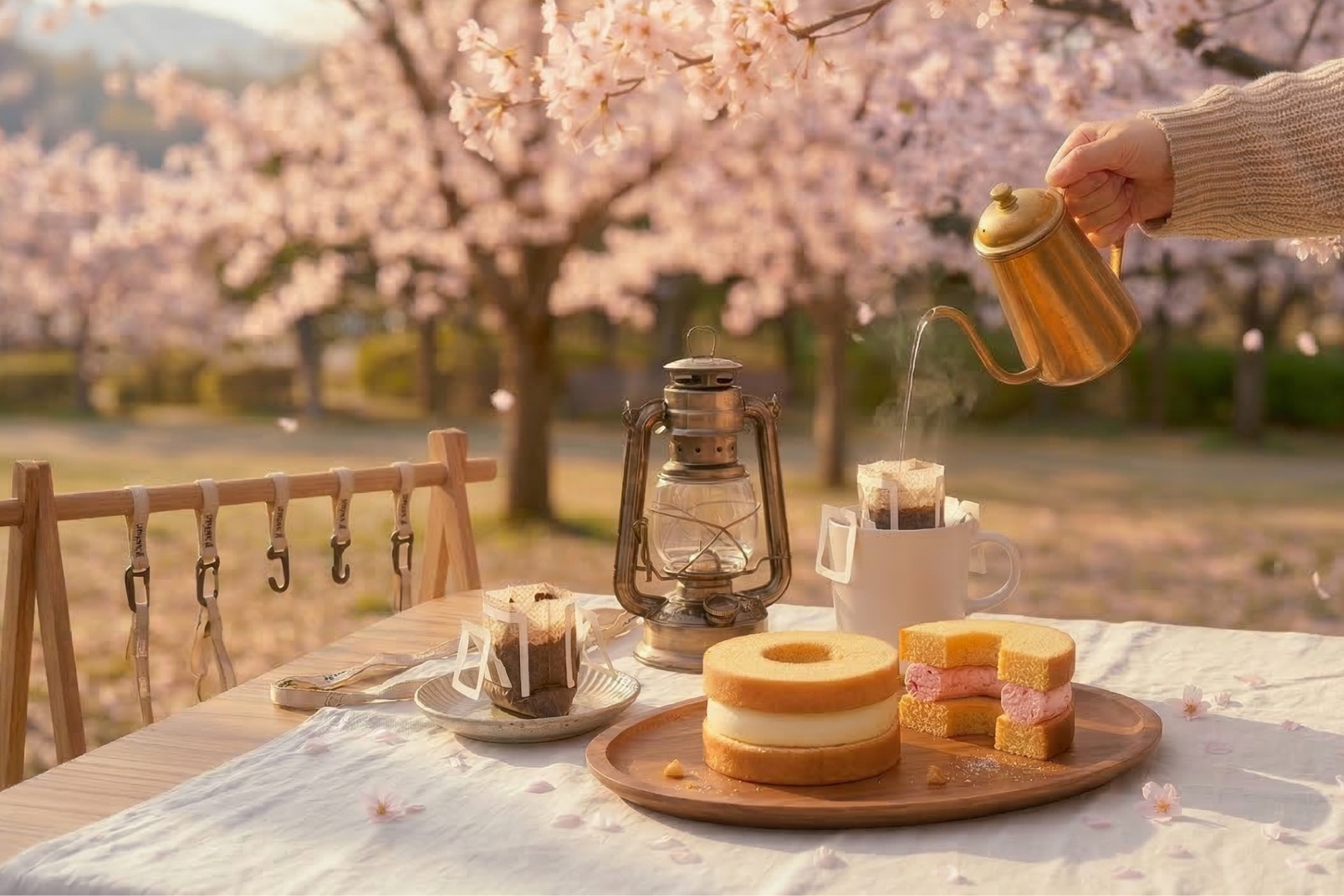 春日露營美學用精品濾掛咖啡與厚夾心打造最 Chill 戶外下午茶
