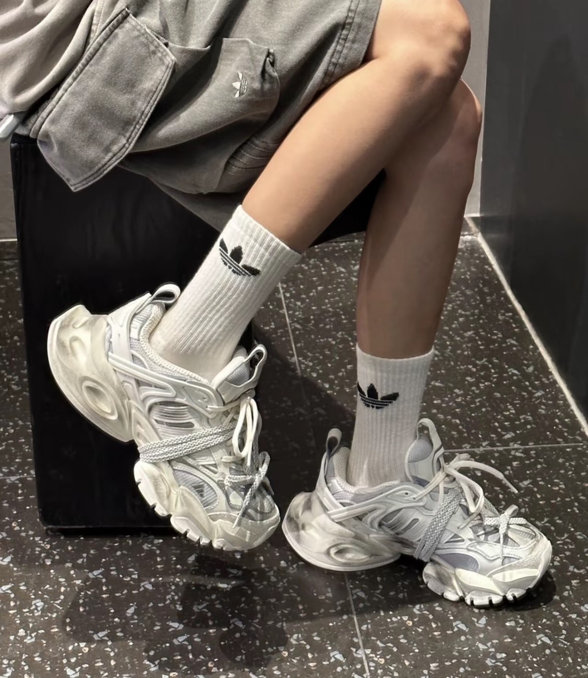 Adidas XLG Runner Deluxe "Vintage beige" 香檳米色 綁帶版 男女鞋