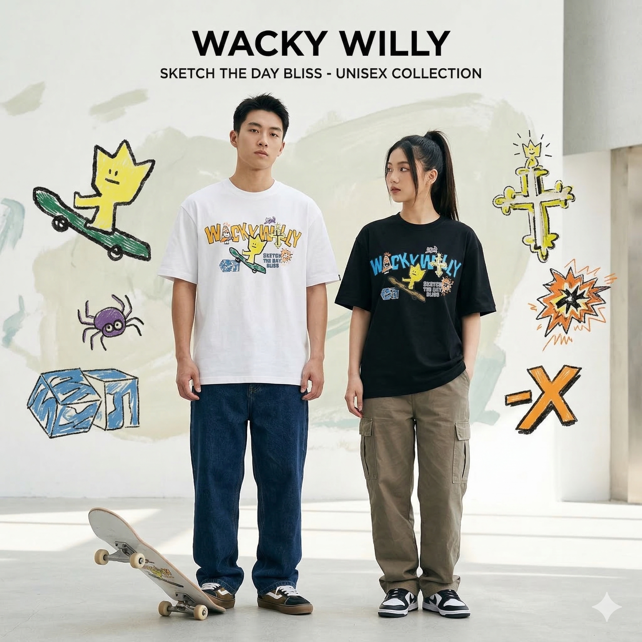 【預購】WACKY WILLY FF031908 男女同款短袖上衣