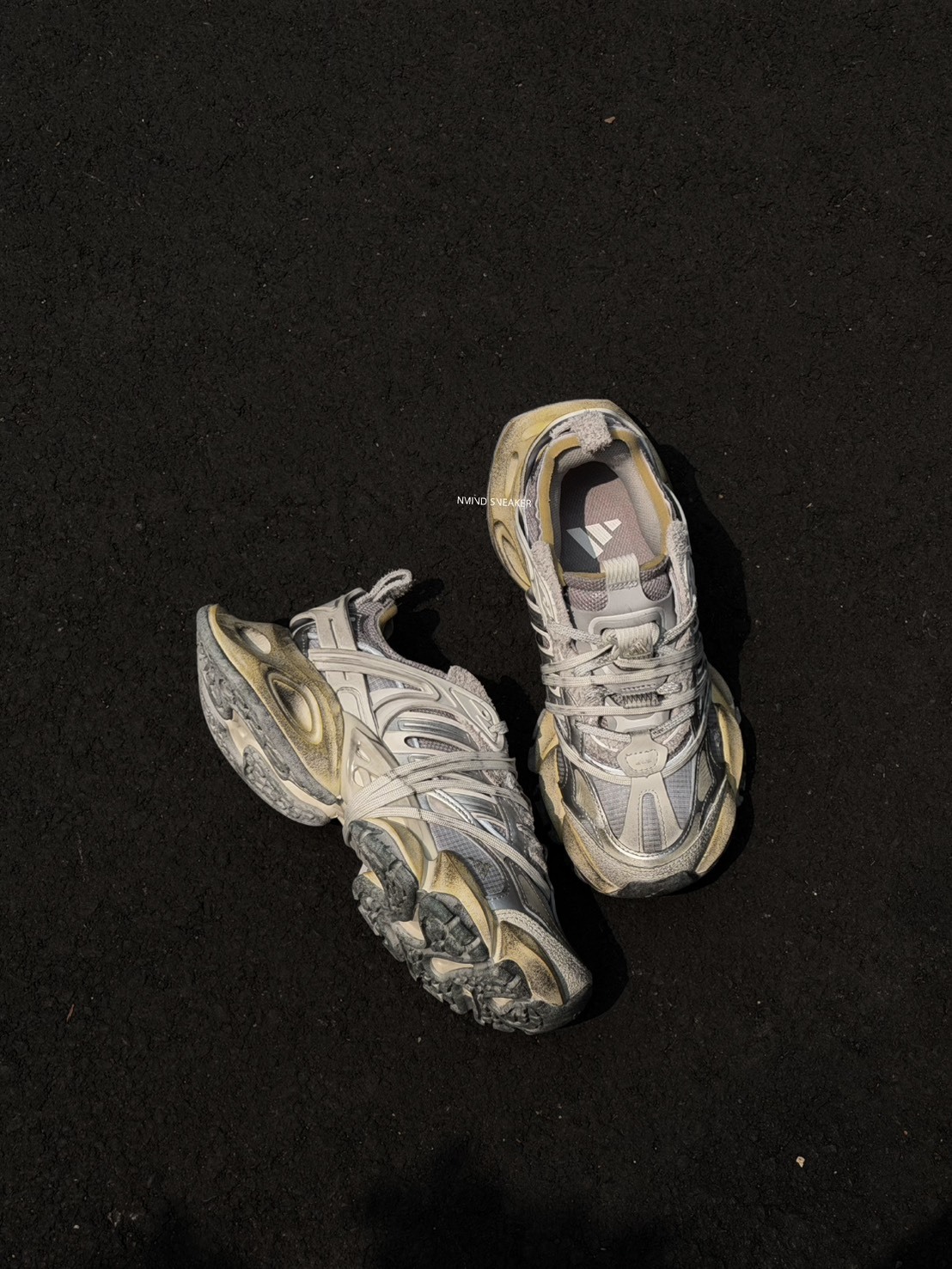 Adidas XLG RUNNER DELUXE "White Grey" 白灰拼色老爹鞋 男女鞋