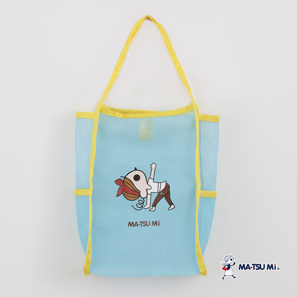 MA‧TSU Mi 萌力瑪娃運動網格提袋(粉紅.水藍)