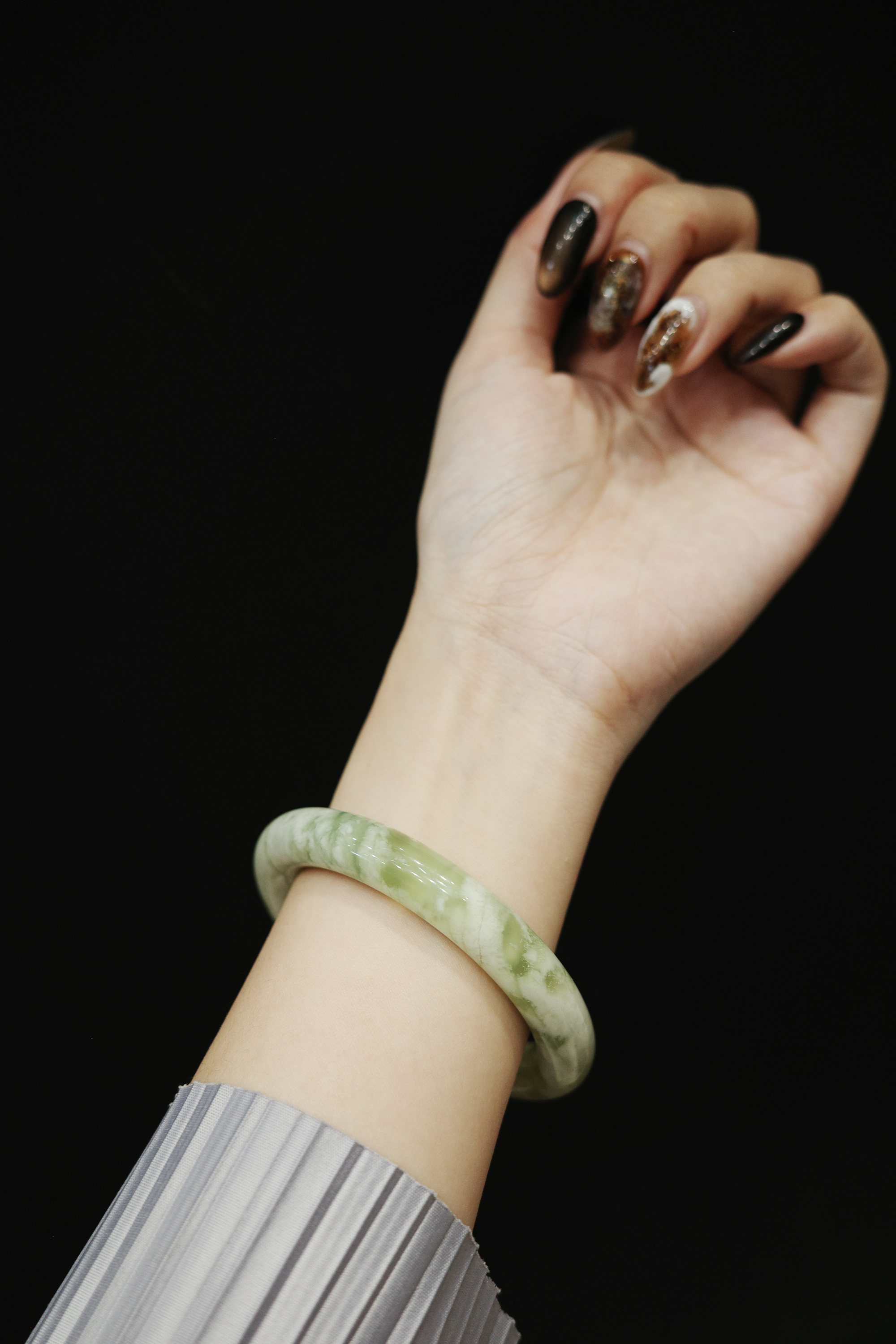 厚奶綠|岫玉｜56圈口