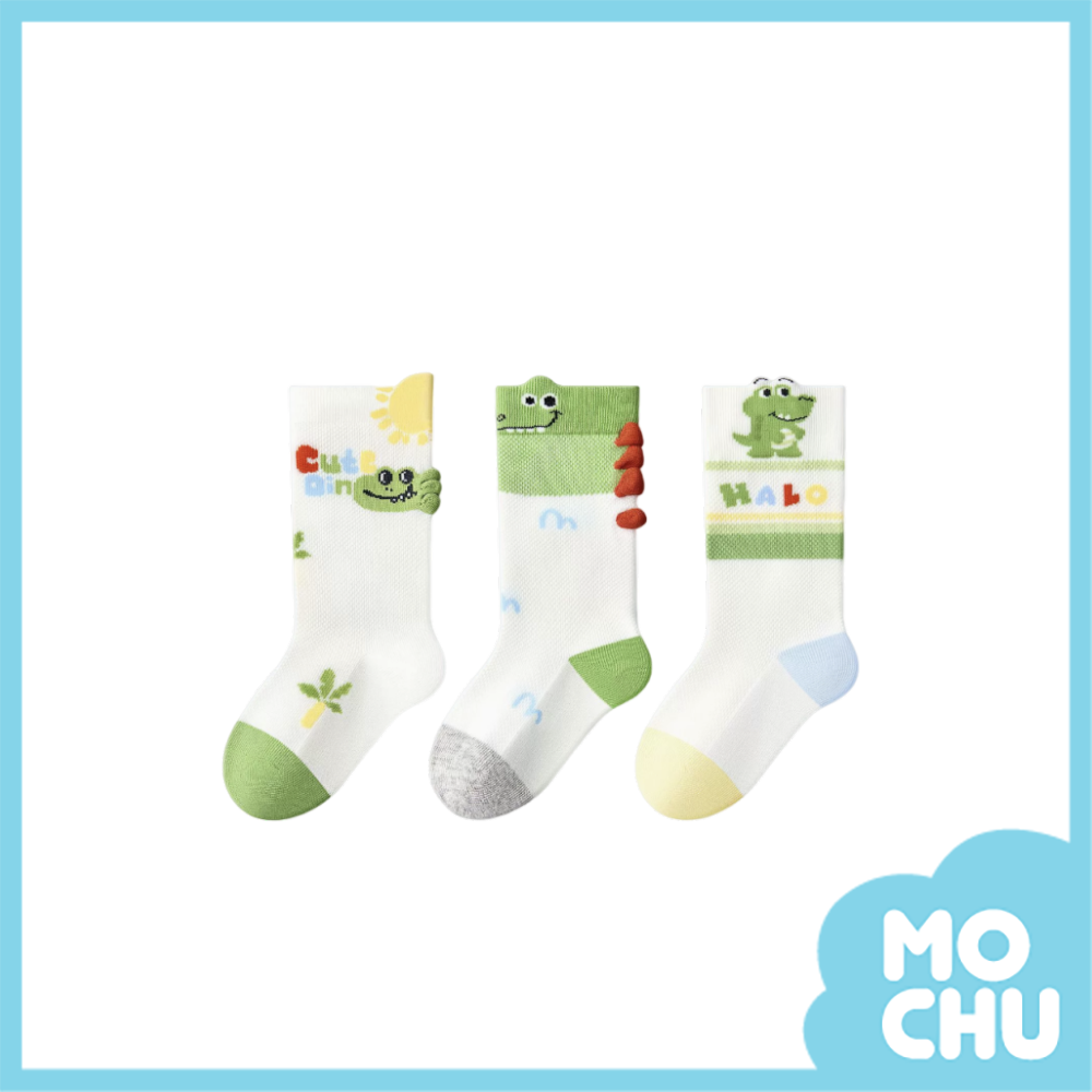 俏皮恐龍三入襪組