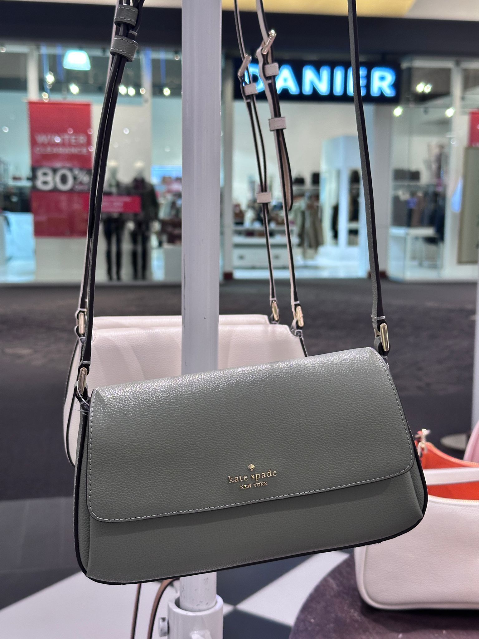 RQ72 KS 綠色翻蓋斜背包 Sutton Mini Crossbody Bag