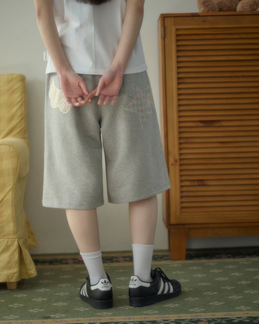 【預購】韓國 AMBLER 百慕達短褲 Angel Star Patch 天使星星 ASP901