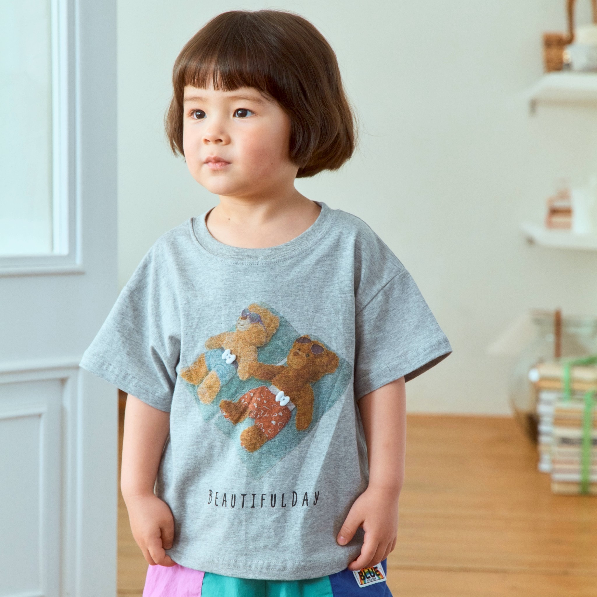 日光浴泰迪熊上衣