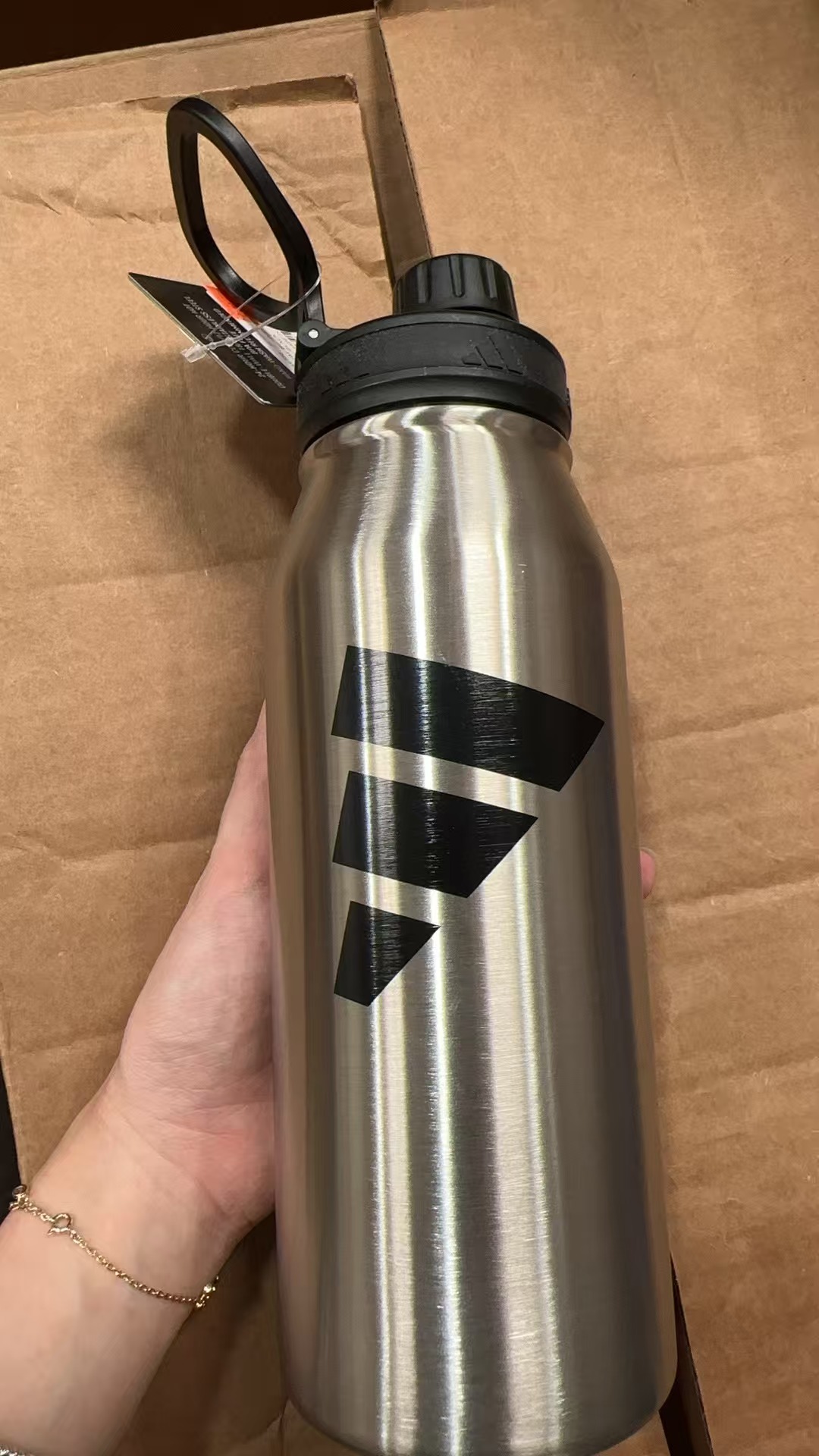 【直播】LX031993 adidas 不鏽鋼運動水瓶1L