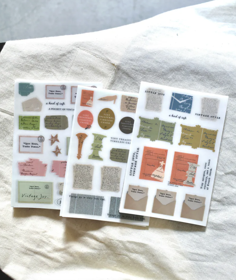 什物｜法式素材 轉印貼紙組