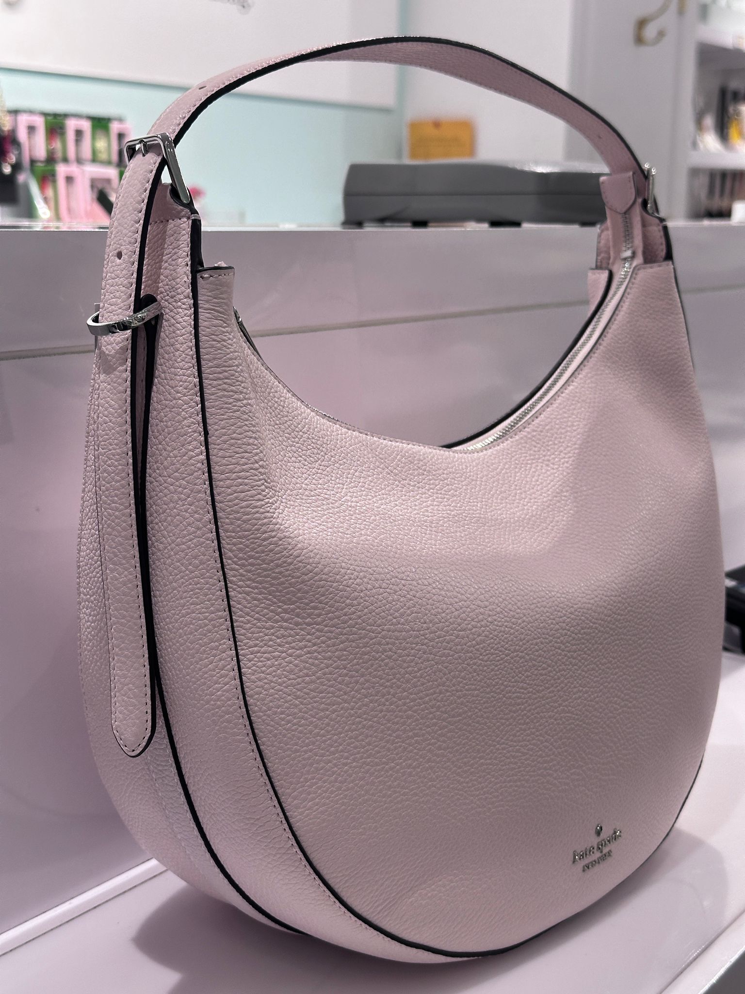 RQ76 KS 粉紅色大半月單肩包 Nova Large Shoulder Bag