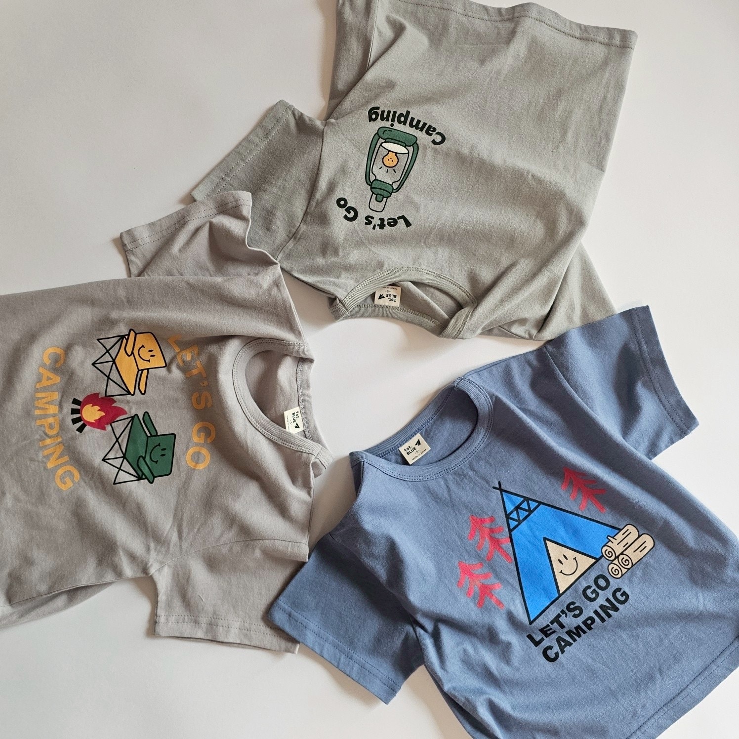 插畫露營風格上衣