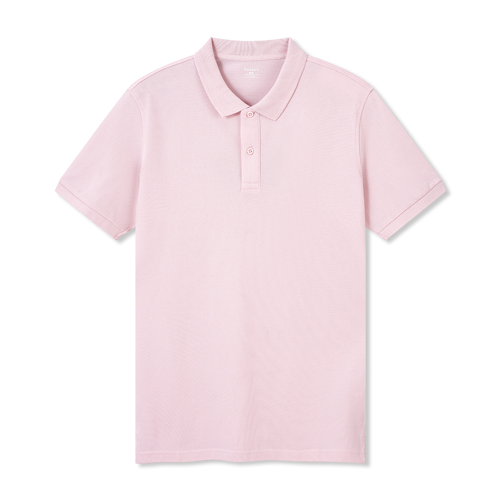 男裝淨色短袖Polo