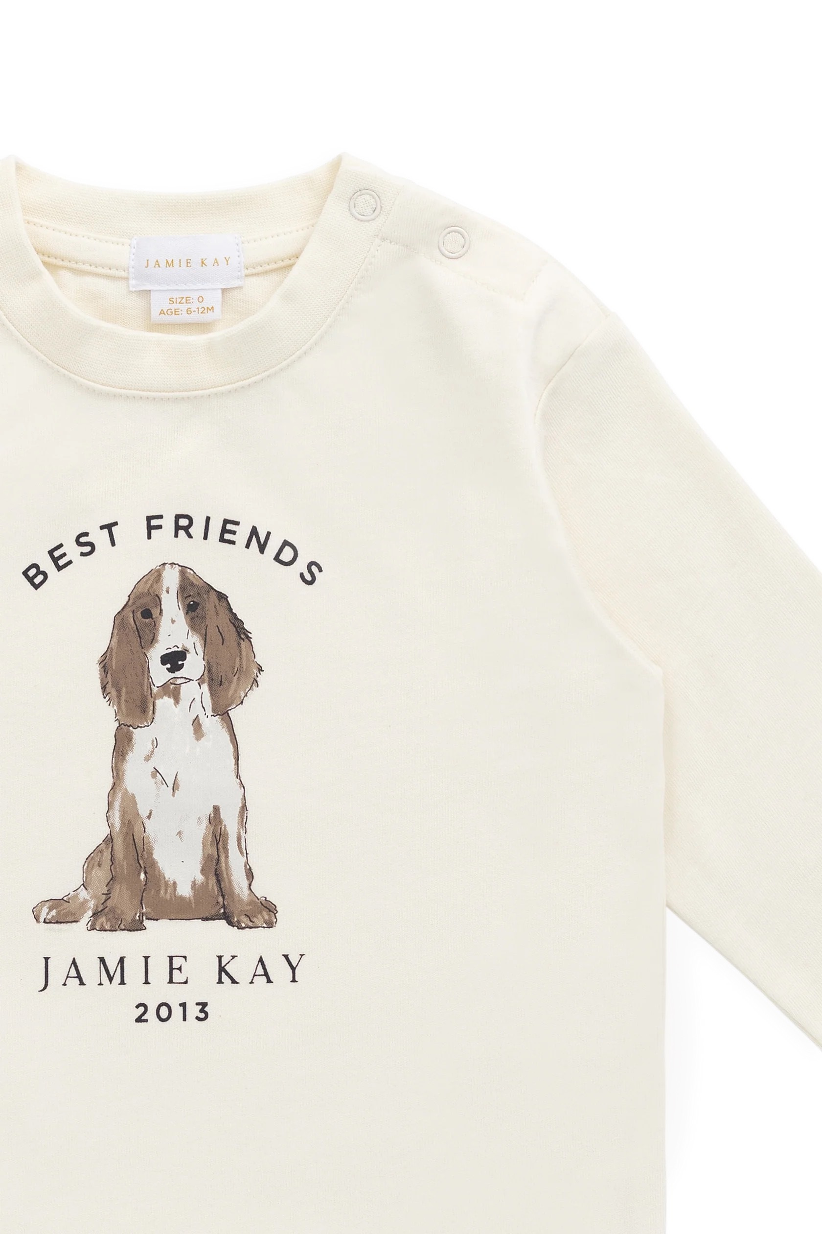 【預購】JAMIE KAY -Marshall Long Sleeve Top（Parchment Best Friends）