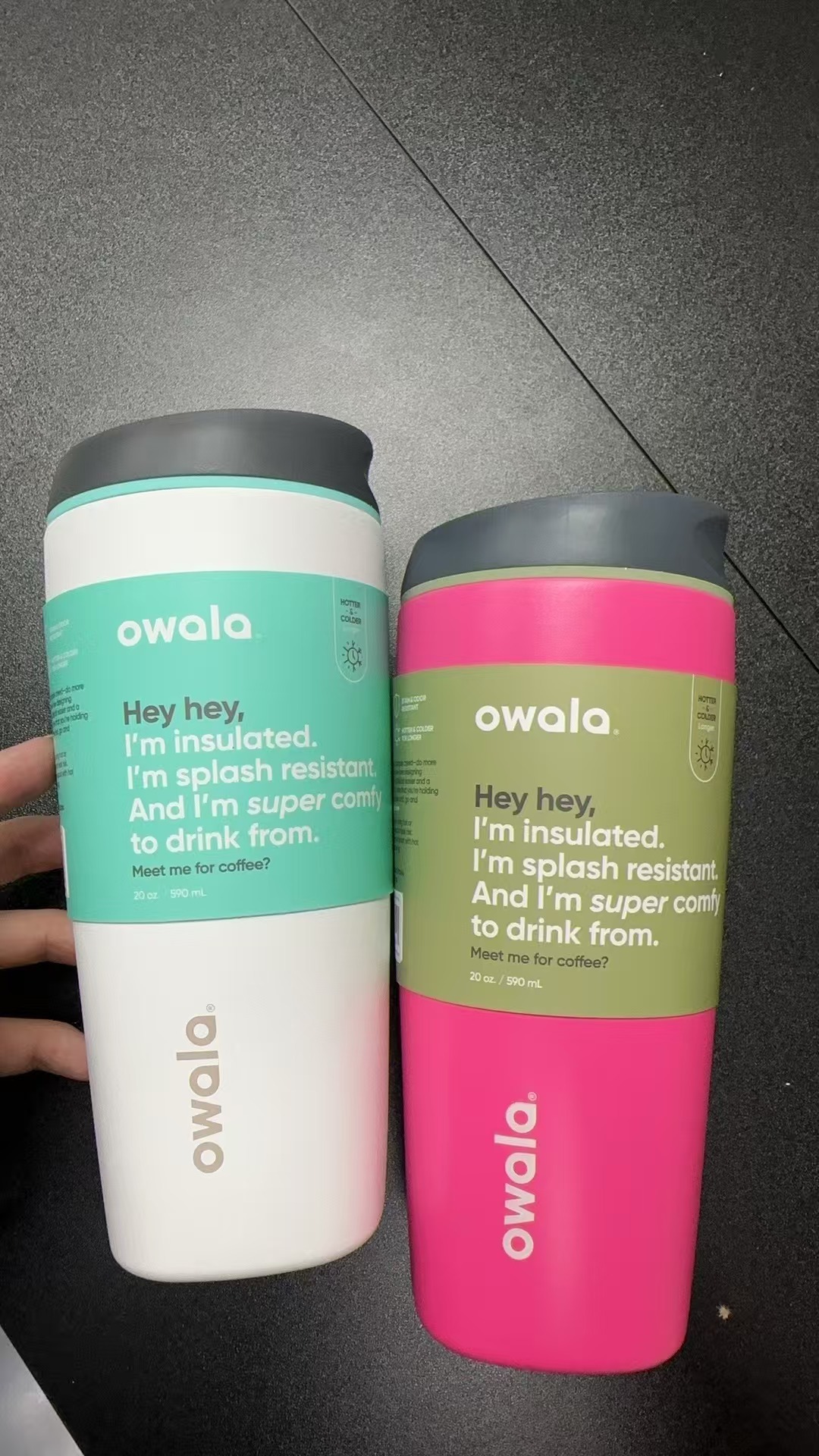 【直播】LX031995 Owala SmoothSip™ 真空不鏽鋼咖啡隨行杯