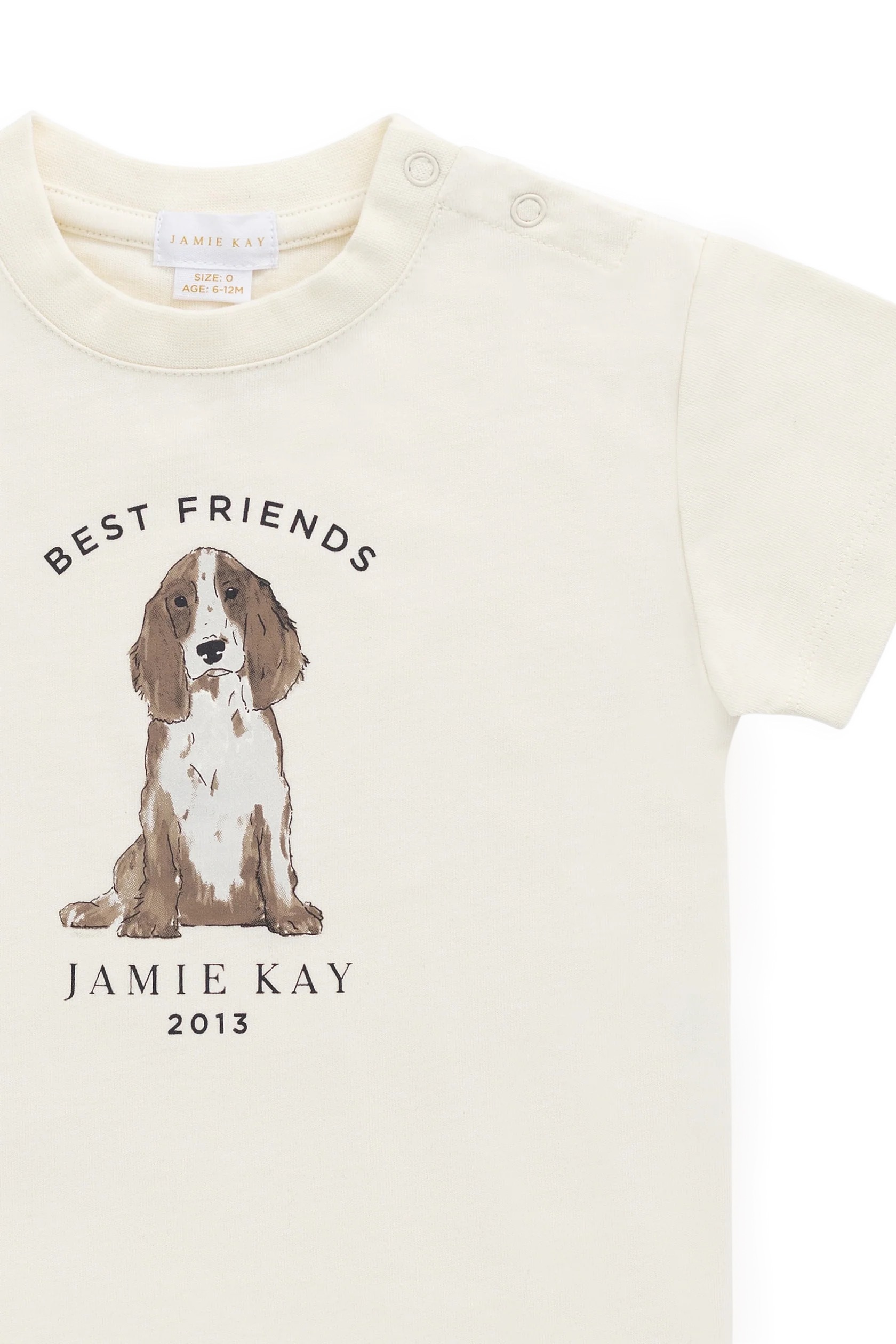 【預購】JAMIE KAY -Organic Cotton Bjorn Tee（Parchment Best Friends）