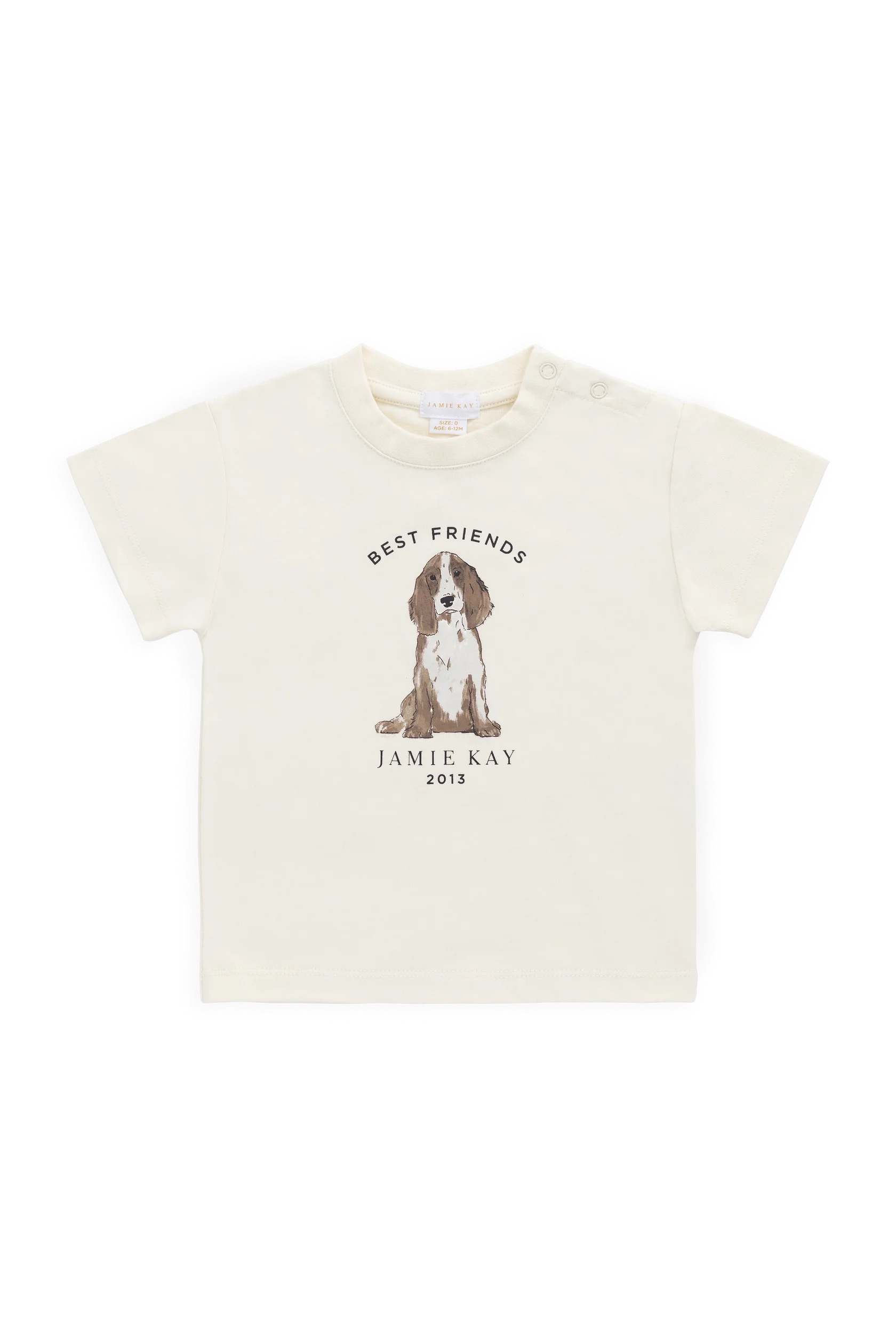 【預購】JAMIE KAY -Organic Cotton Bjorn Tee（Parchment Best Friends）