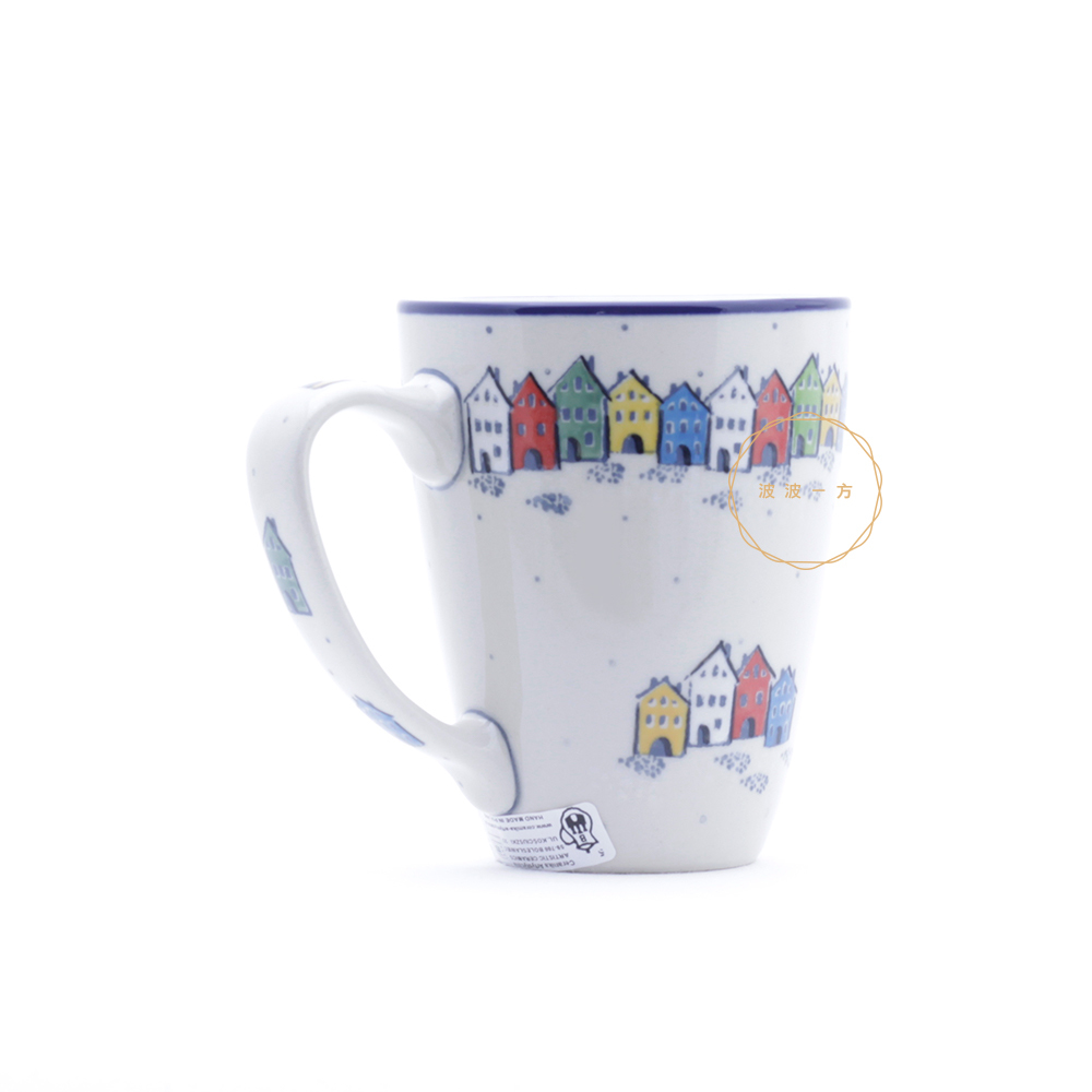 馬克杯-300ml-雪景彩色小屋