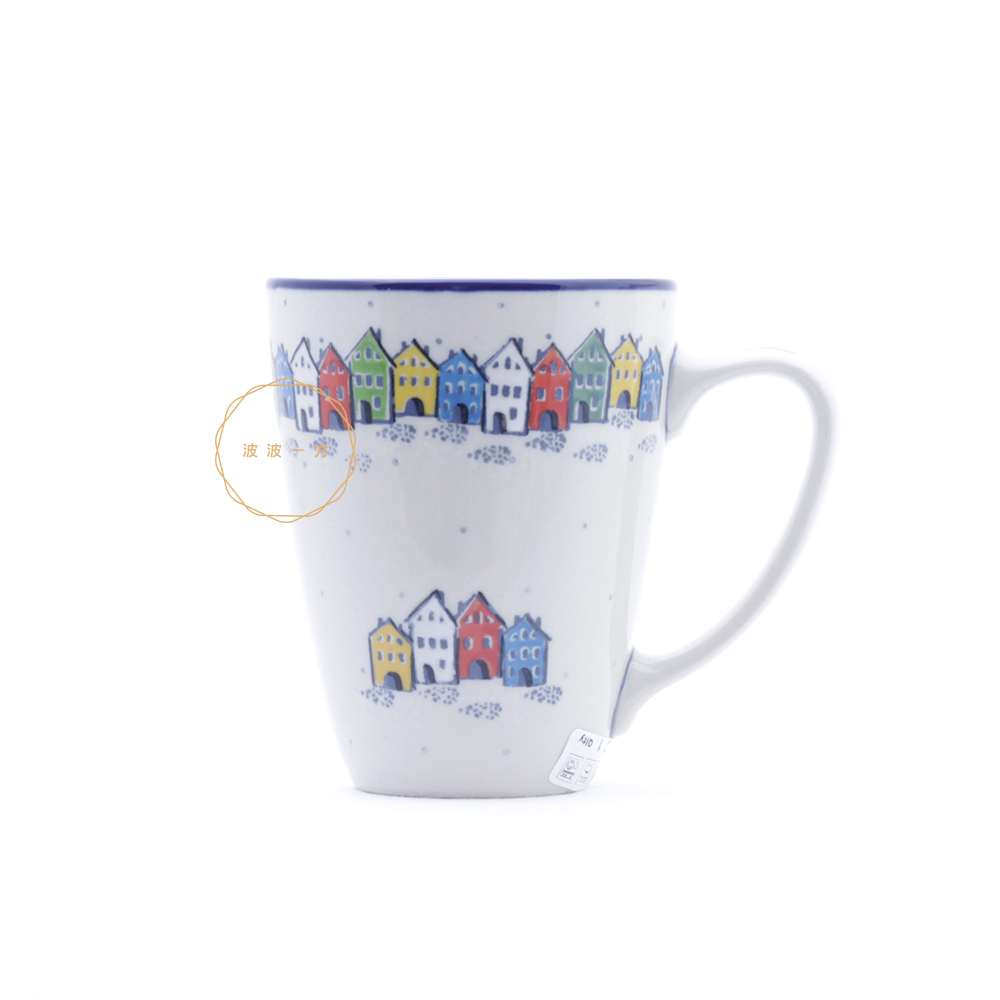 馬克杯-300ml-雪景彩色小屋