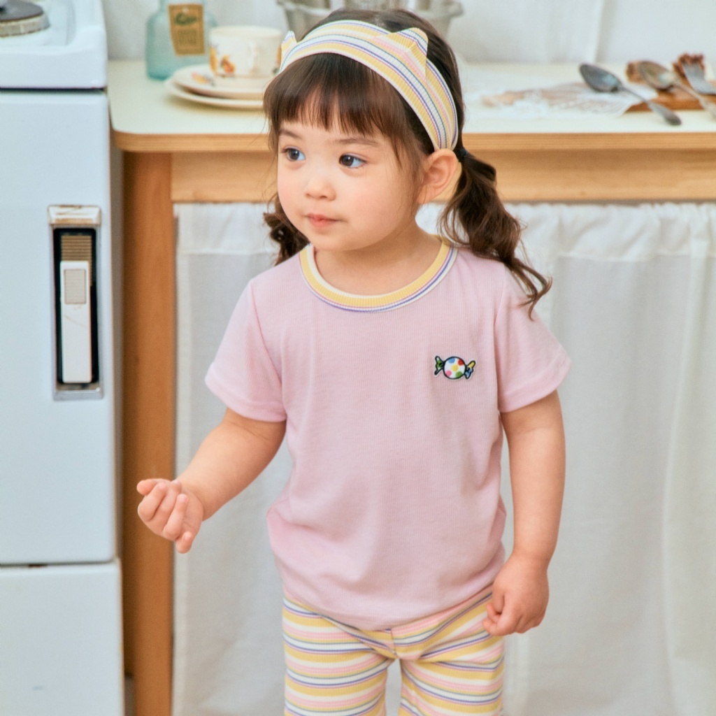 韓國🇰🇷1stblue 糖果羅紋短袖T恤(5-15)